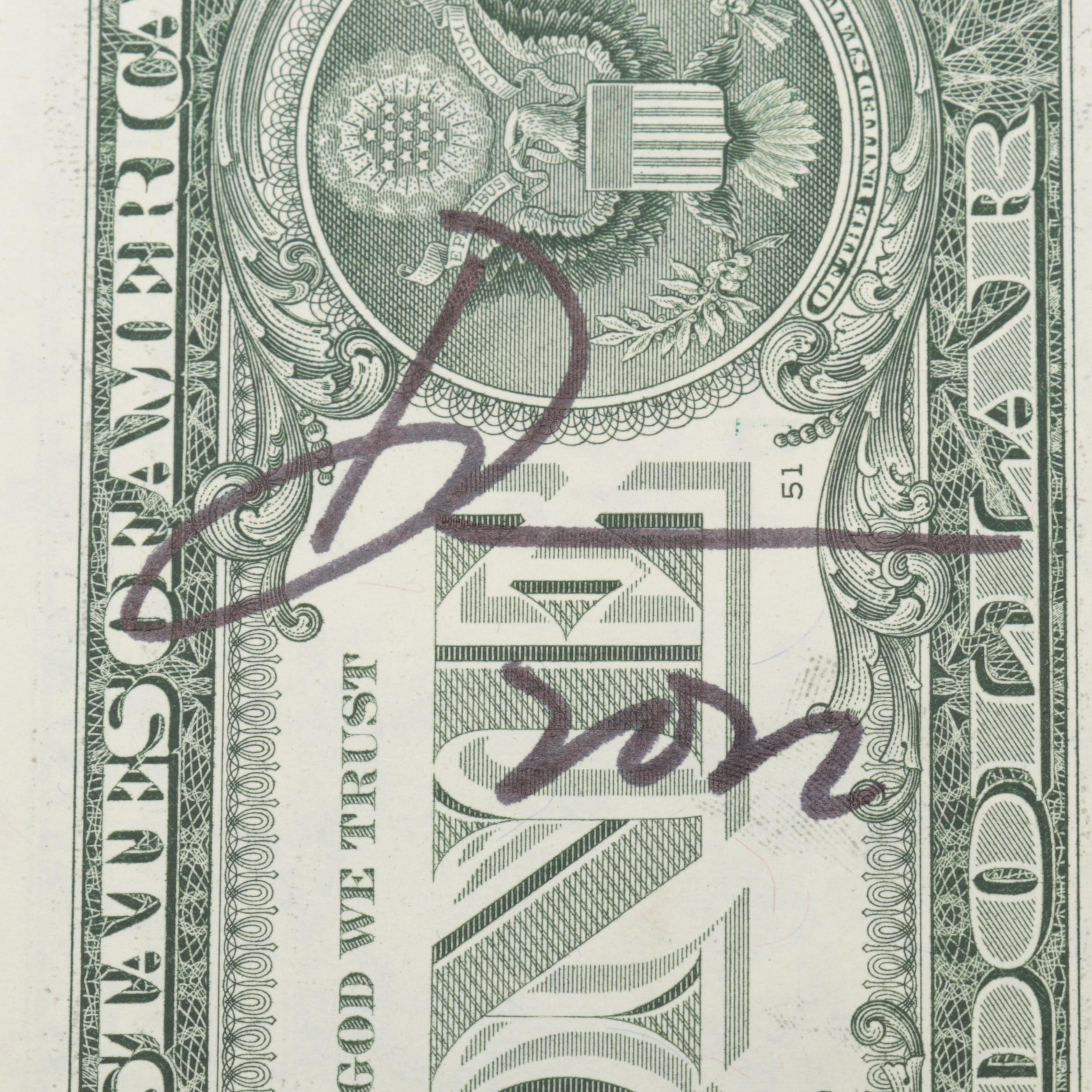 Death NYC Banksy Homage Graphic Print on Banknote, 2020