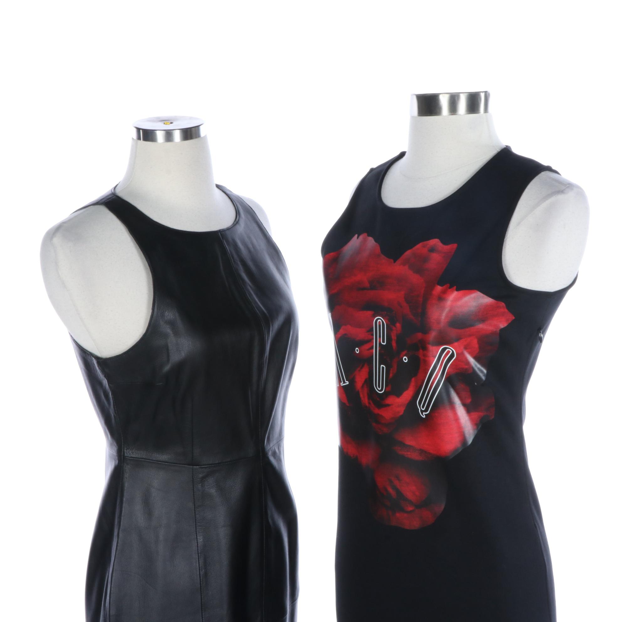McQ Alexander McQueen and Susan Monaco Sleeveless Sheath Dresses