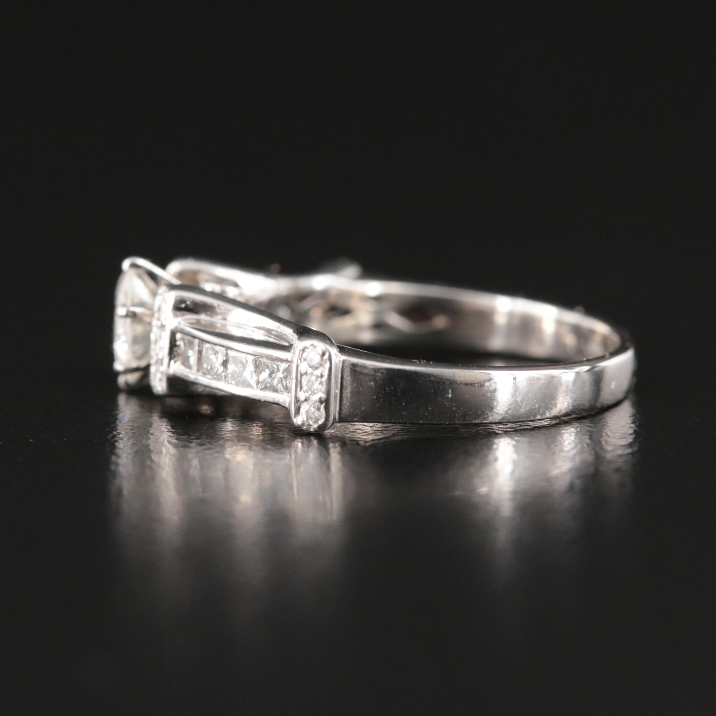 14K 0.94 CTW Diamond Ring with Online Digital GIA Report