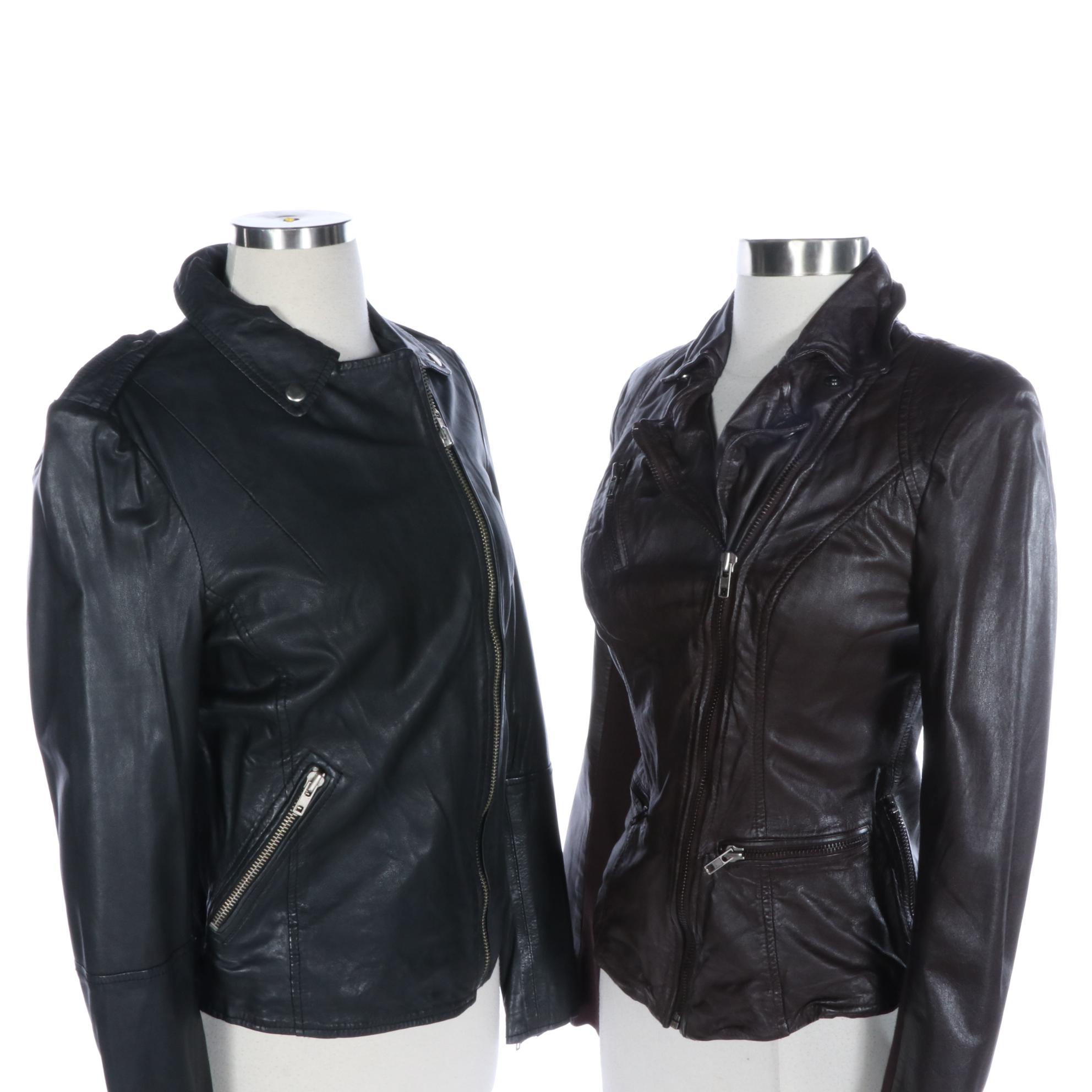 Muubaa Leather Moto Style Jackets