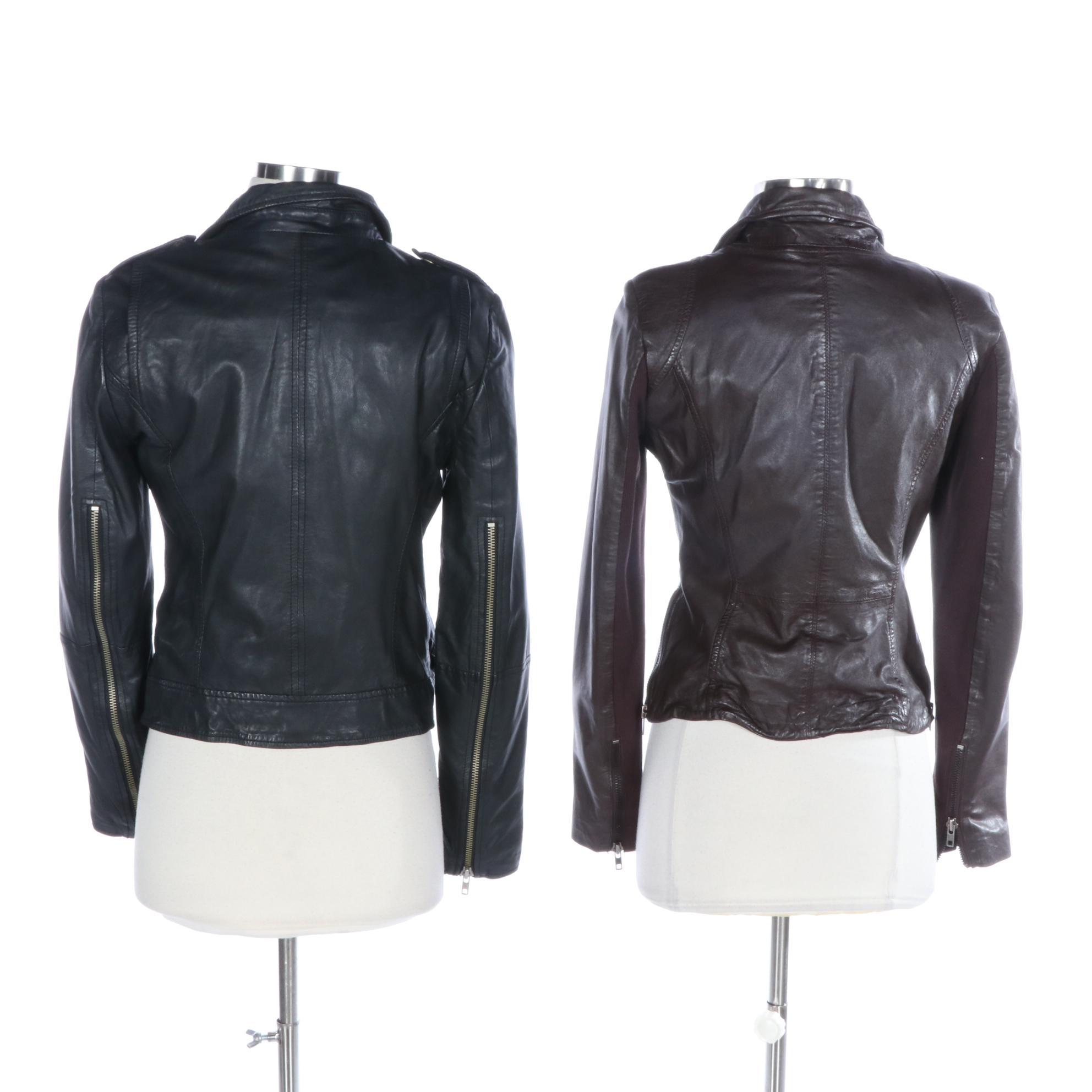 Muubaa Leather Moto Style Jackets