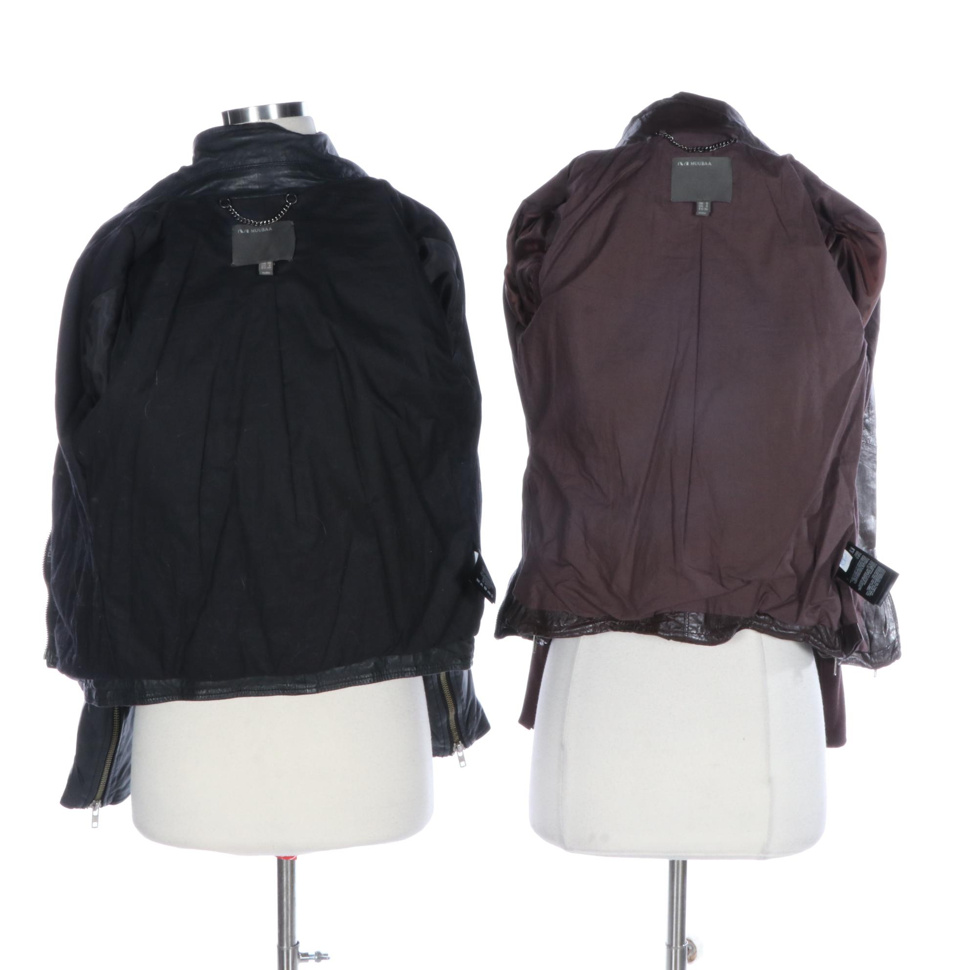 Muubaa Leather Moto Style Jackets