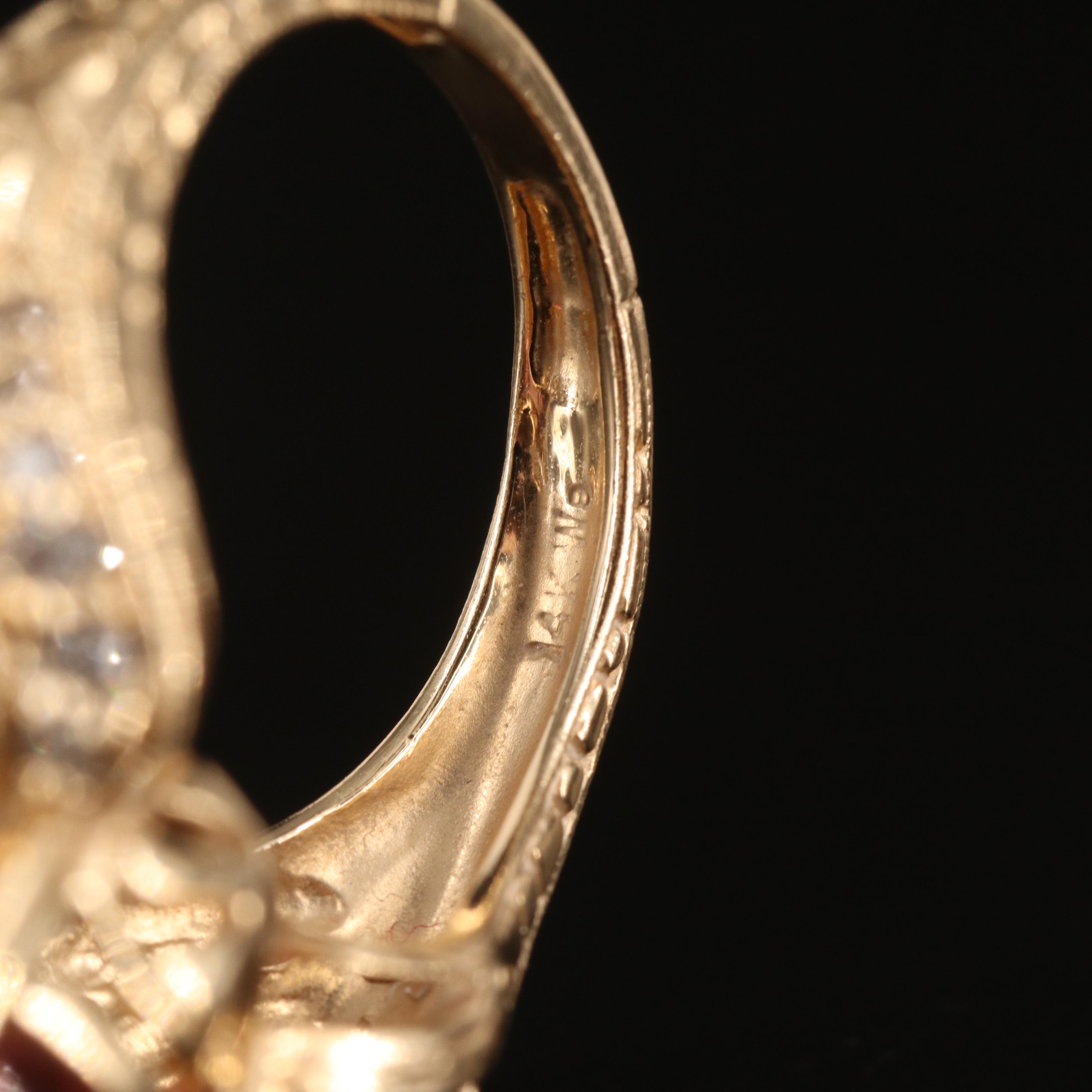 14K Tourmaline and Diamond Ring