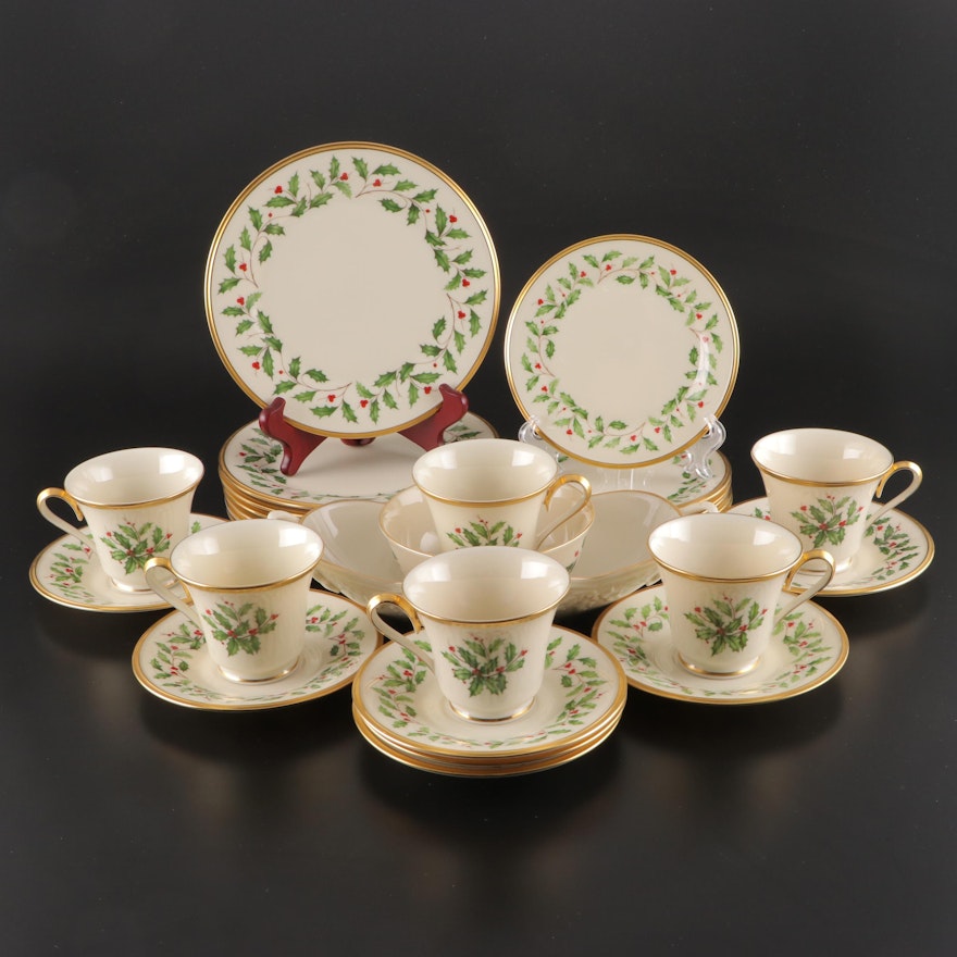 Lenox Bone China "Holiday" Plates and Tableware