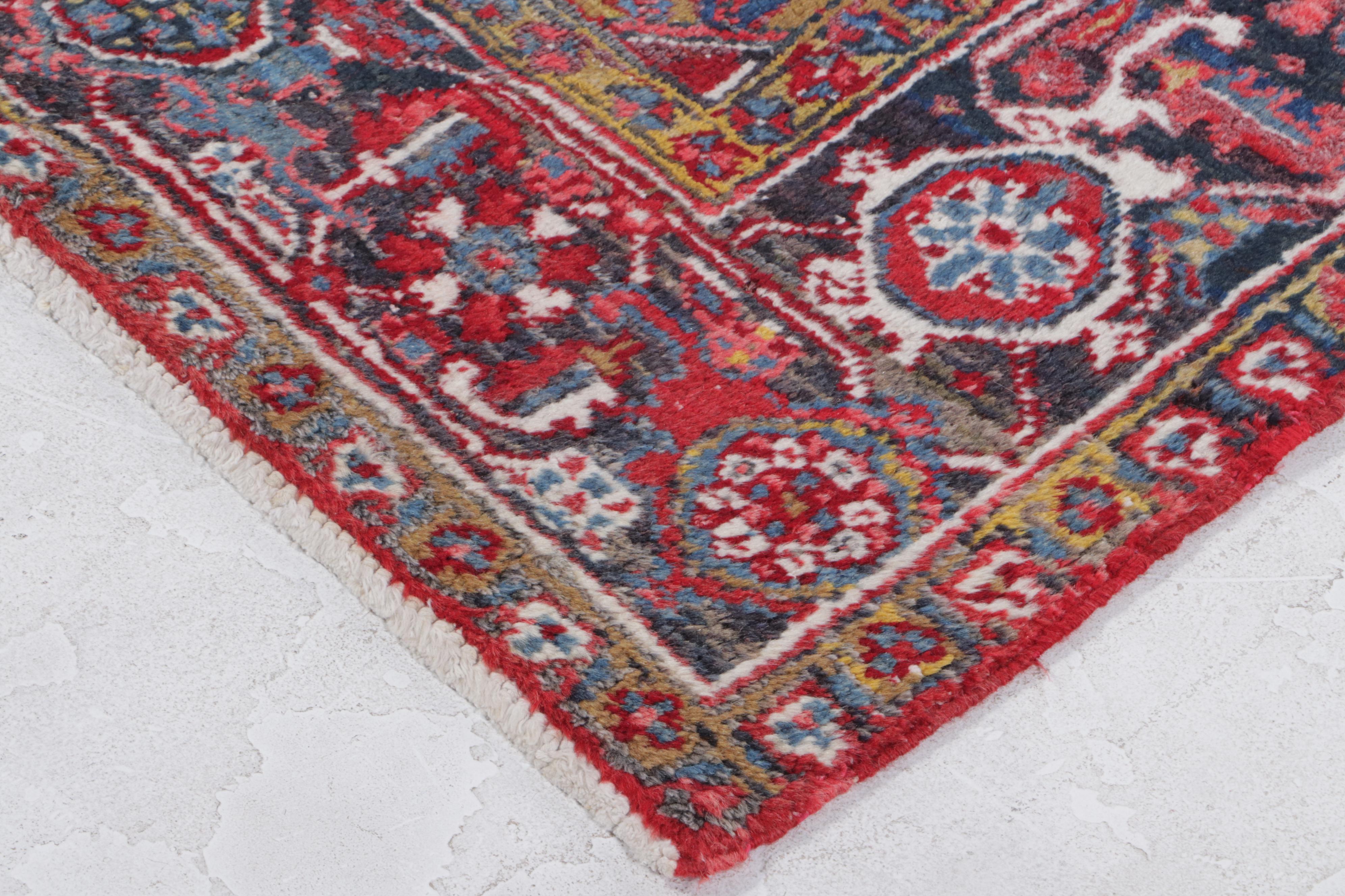 6'10 x 9'6 Hand-Knotted Persian Heriz Area Rug