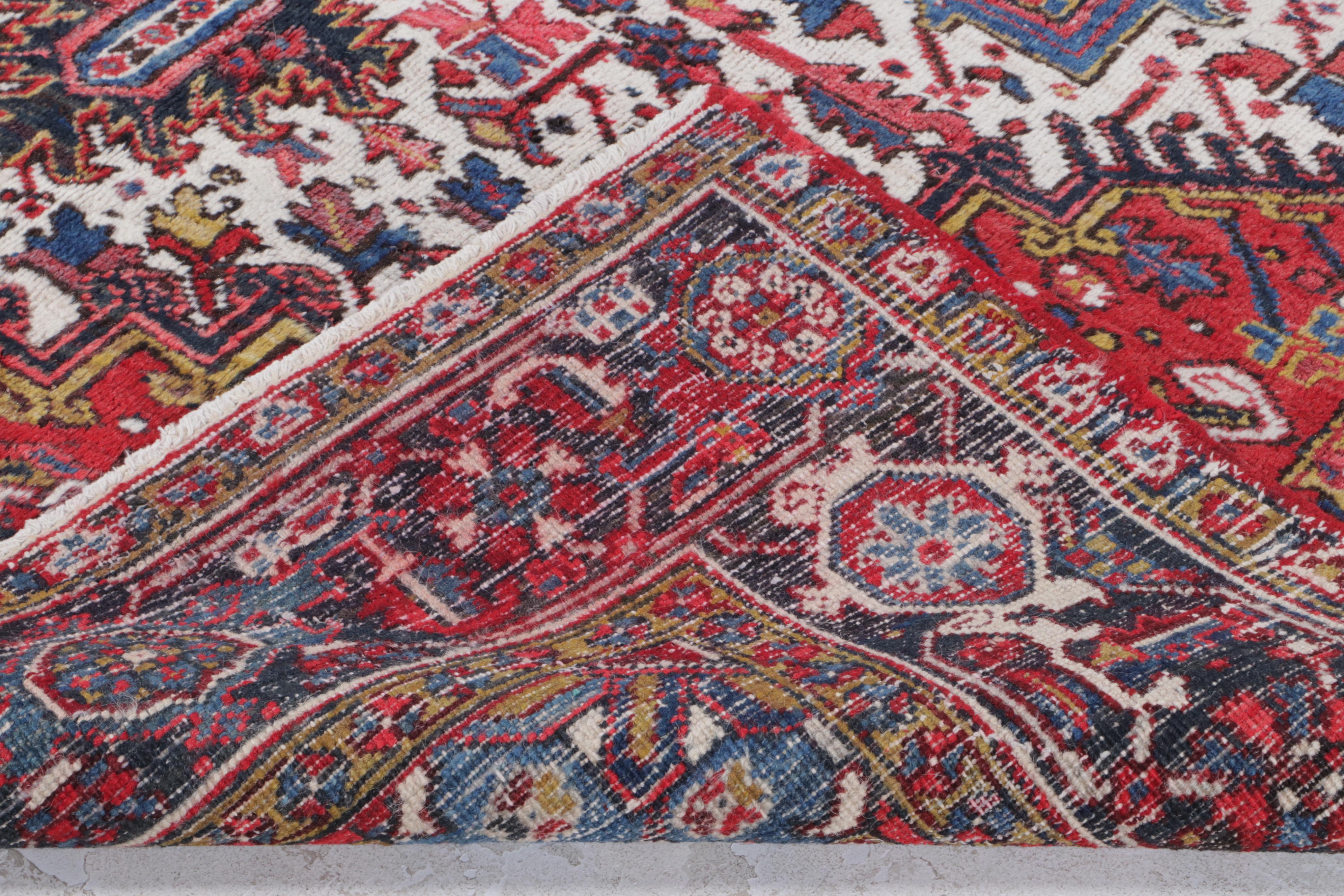 6'10 x 9'6 Hand-Knotted Persian Heriz Area Rug
