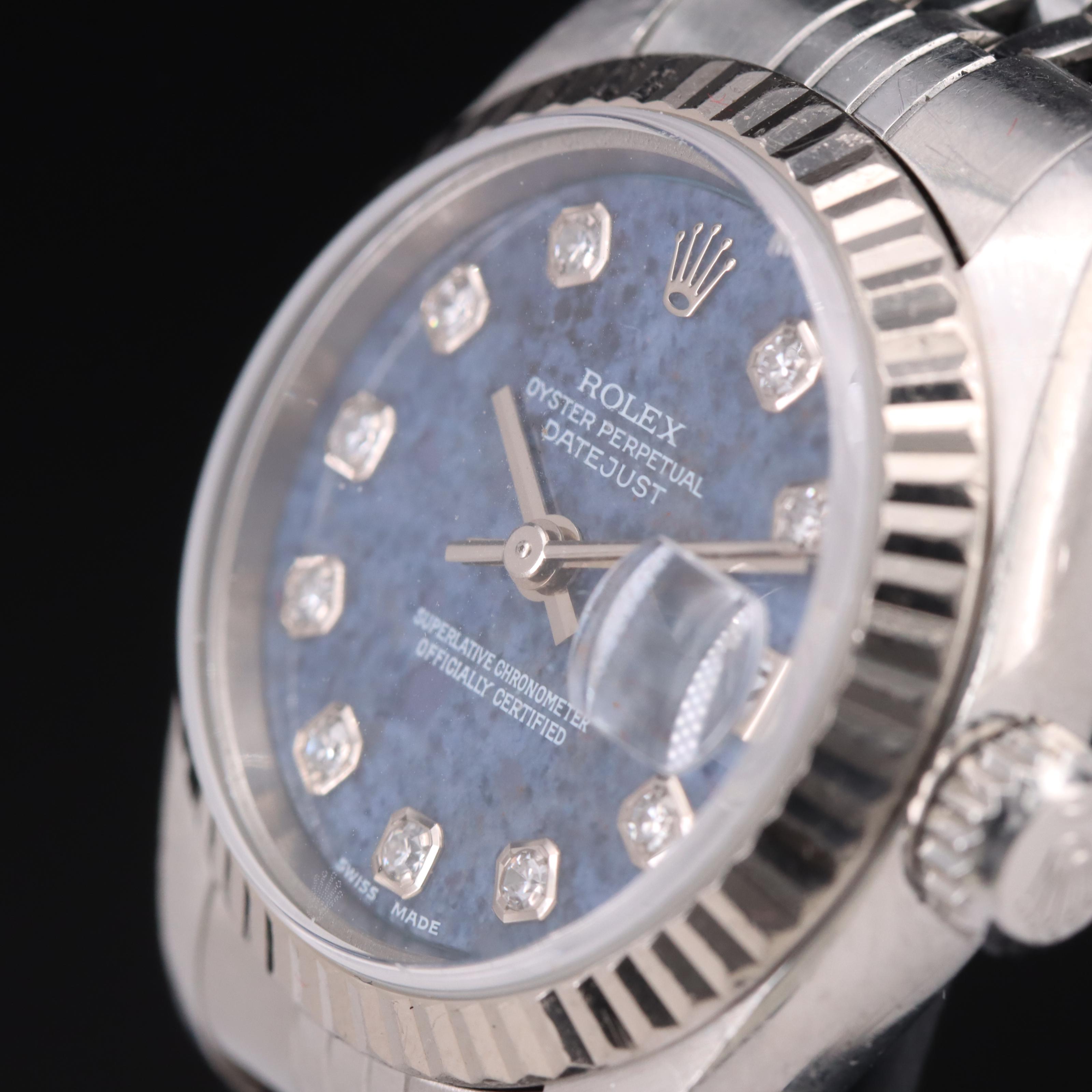 2000 Rolex Oyster Perpetual Datejust Diamond Dial Watch