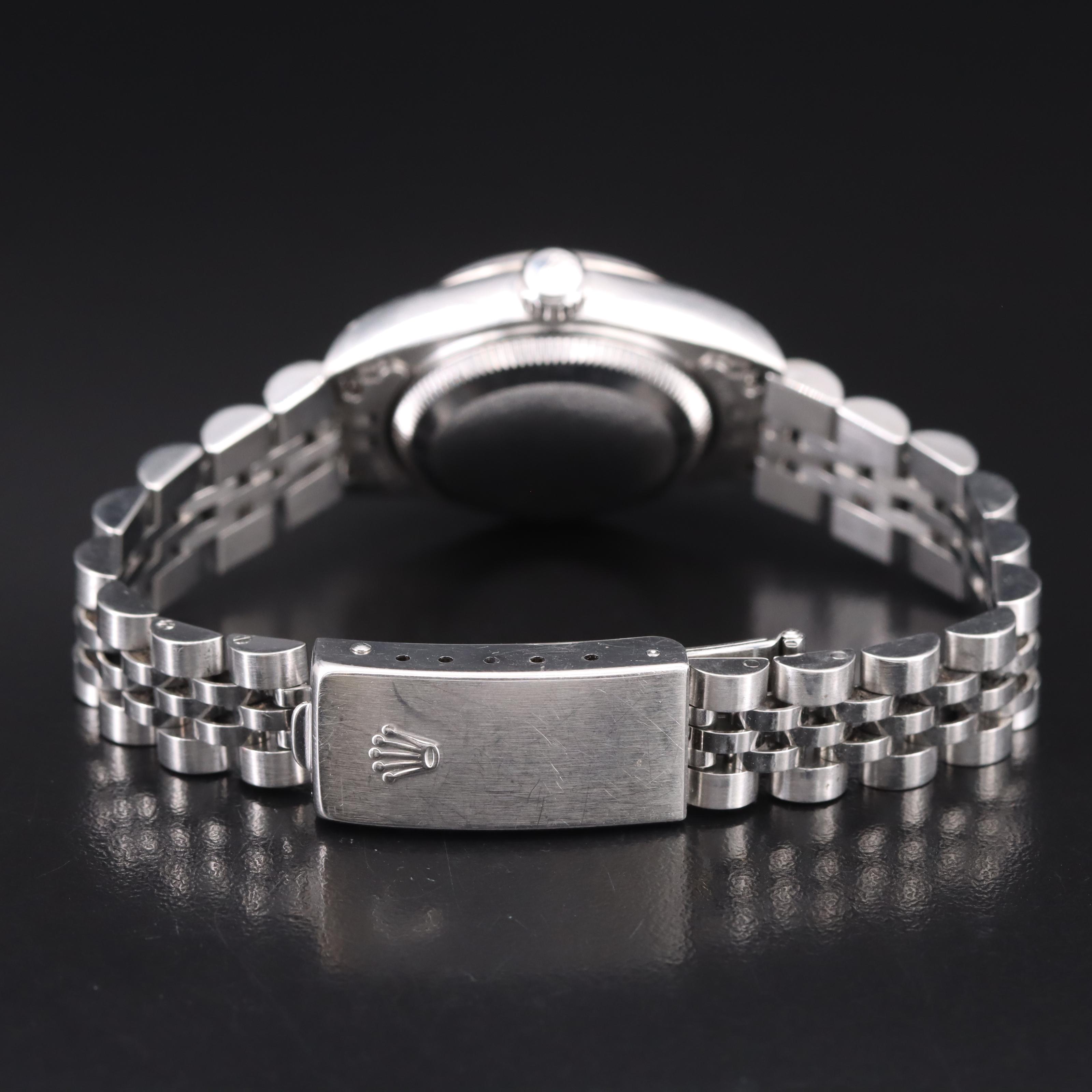 2000 Rolex Oyster Perpetual Datejust Diamond Dial Watch