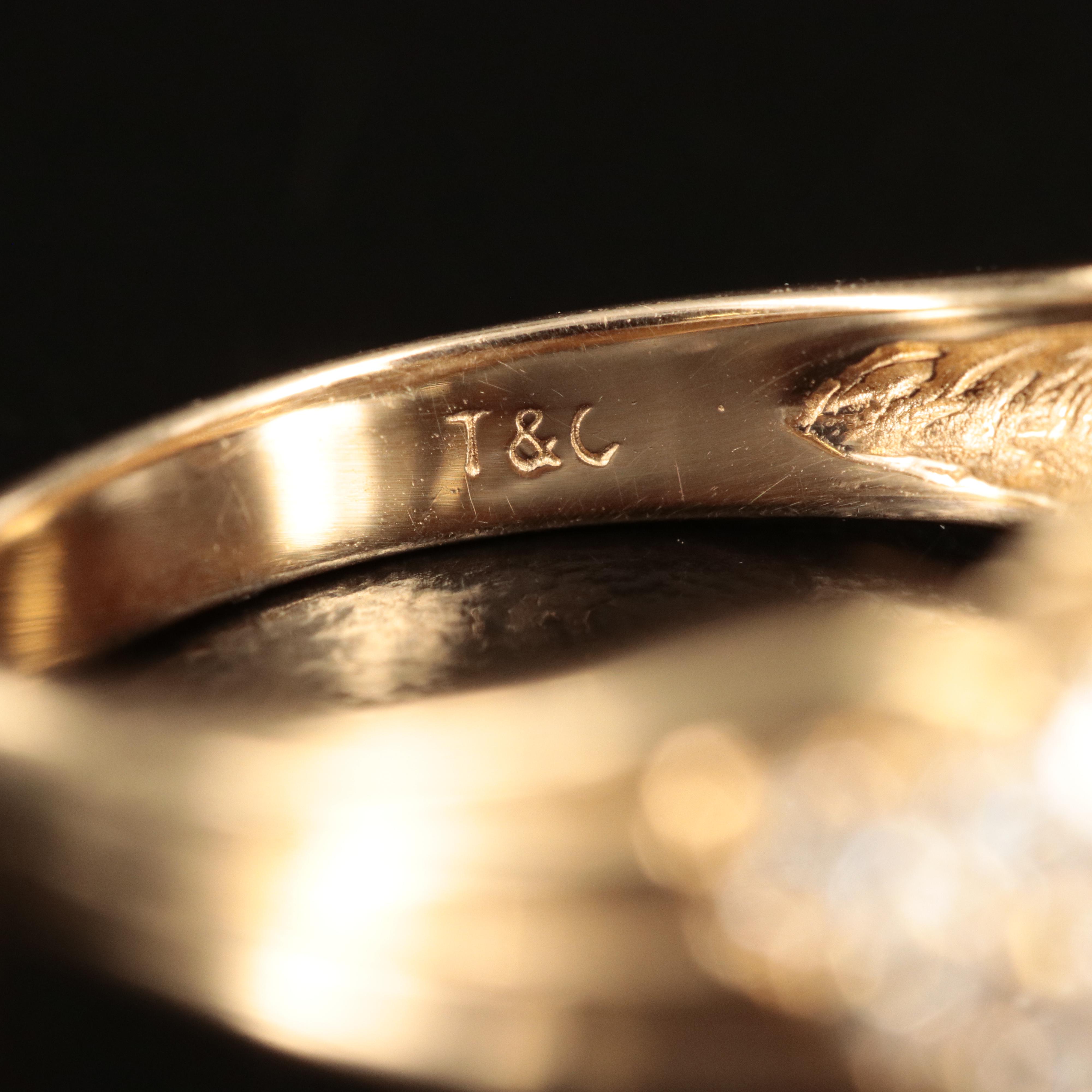 14K 1.00 CTW Diamond Wave Ring