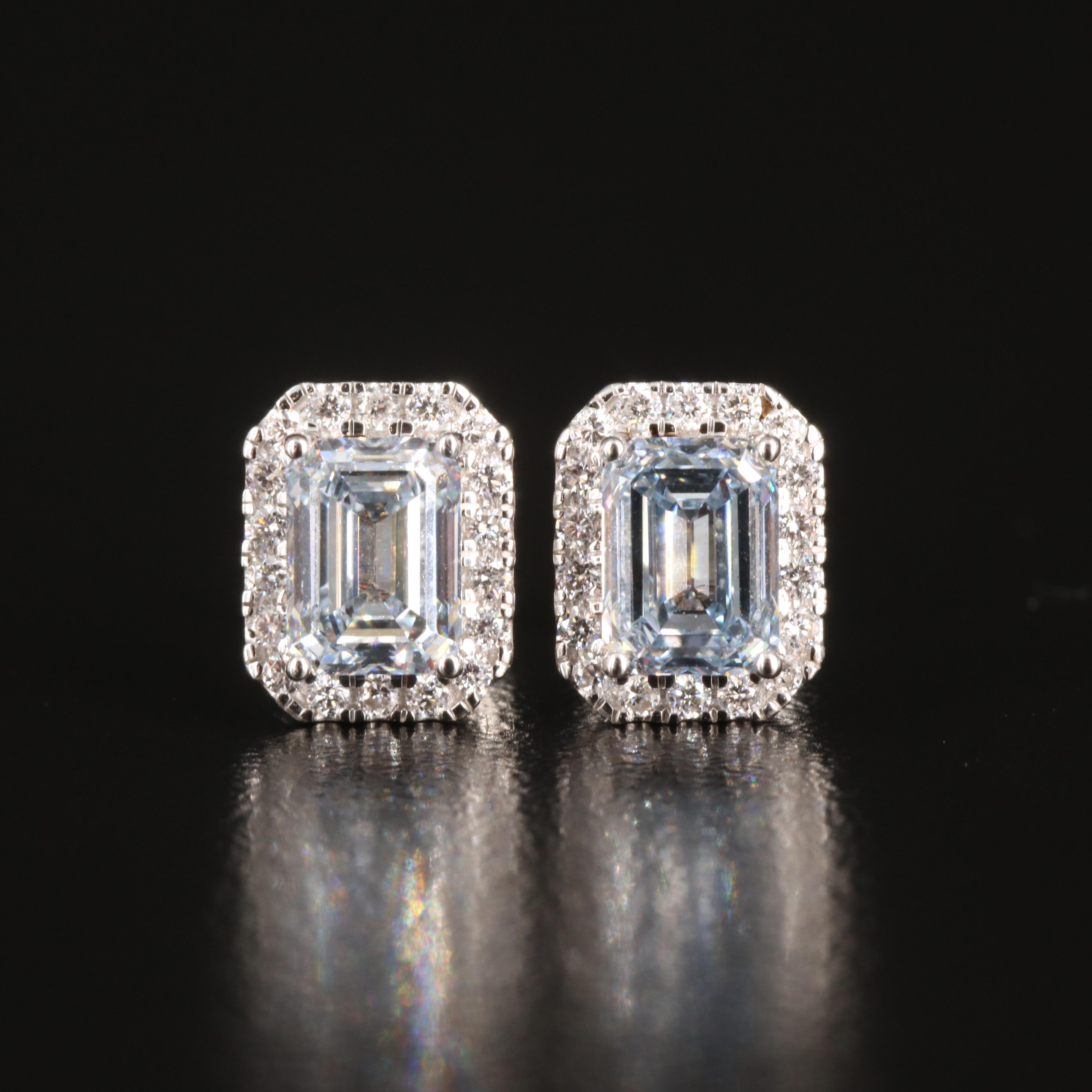 14K 1.18 CTW Lab Grown Diamond Stud Earrings