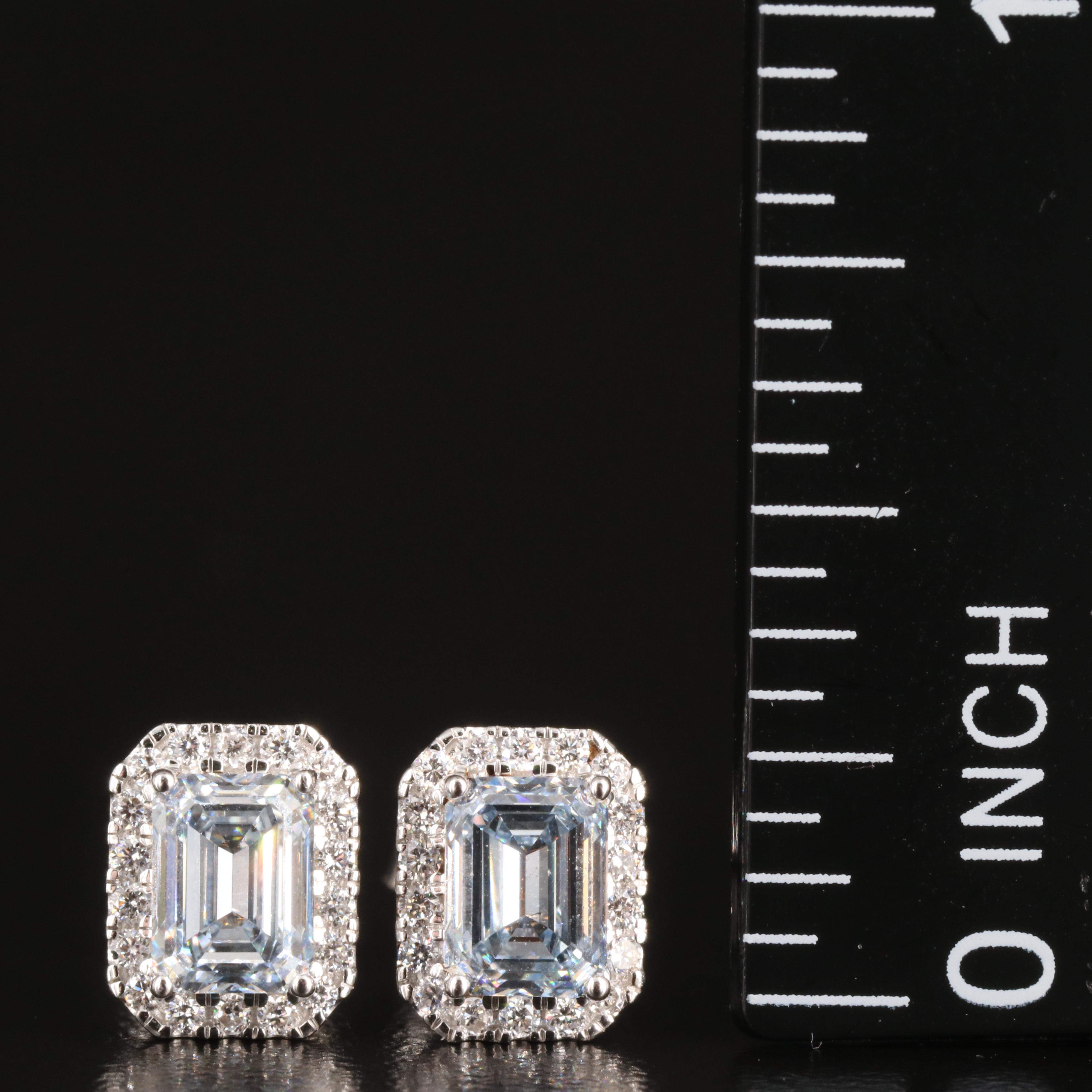14K 1.18 CTW Lab Grown Diamond Stud Earrings