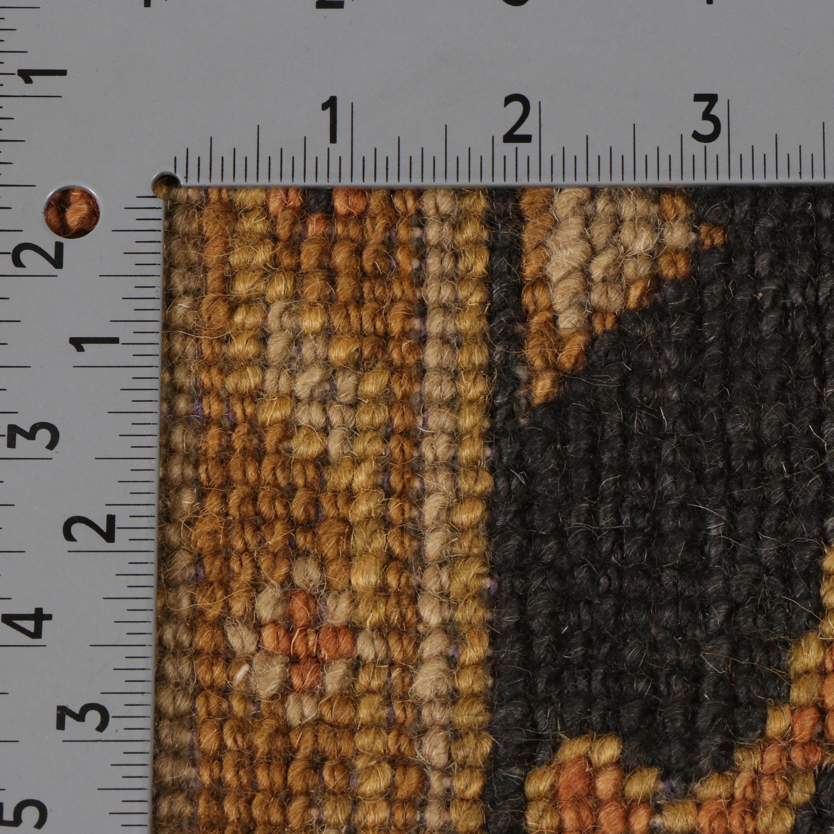 7'8 x 10'1 Hand-Knotted Indian Agra Area Rug