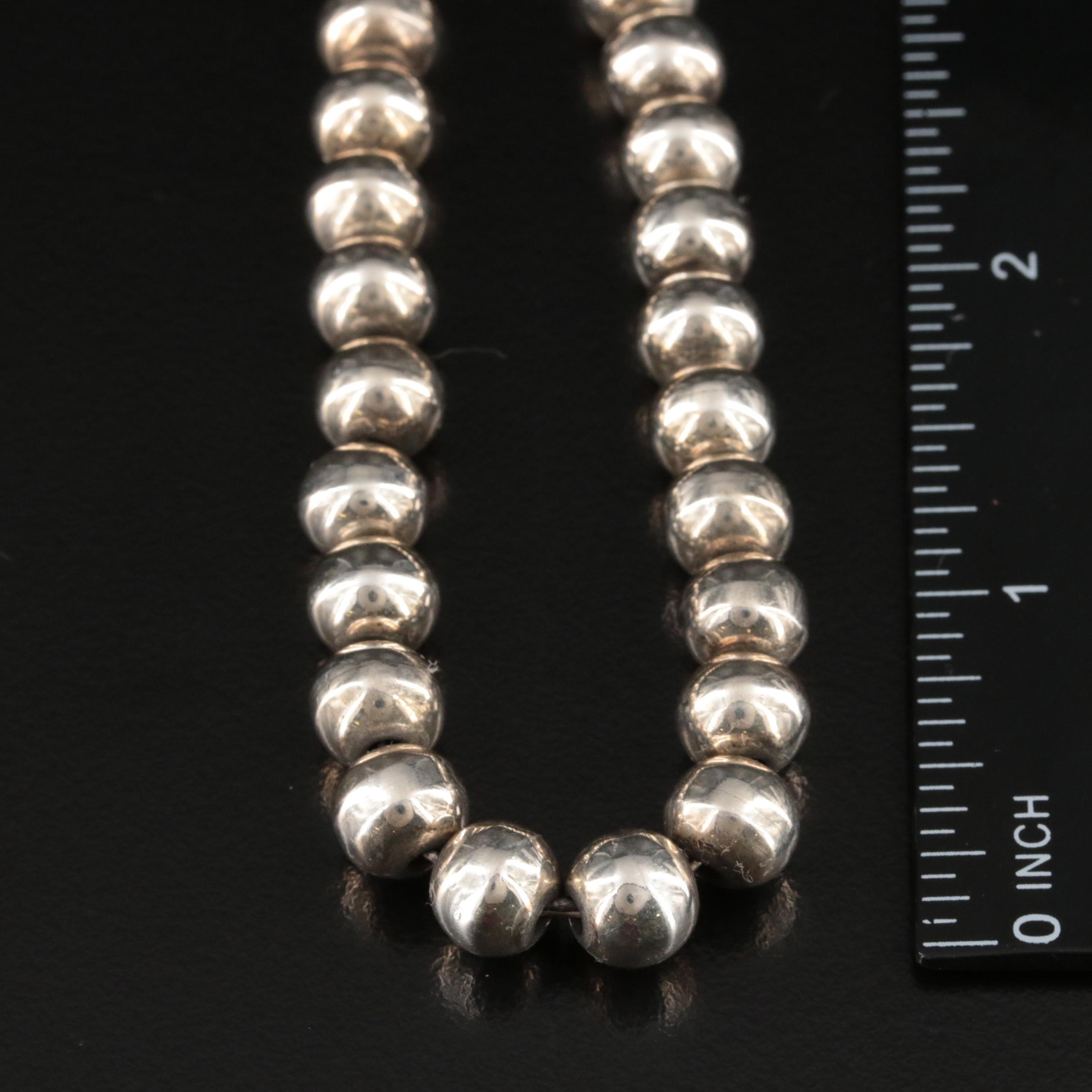 Sterling Beaded Necklace
