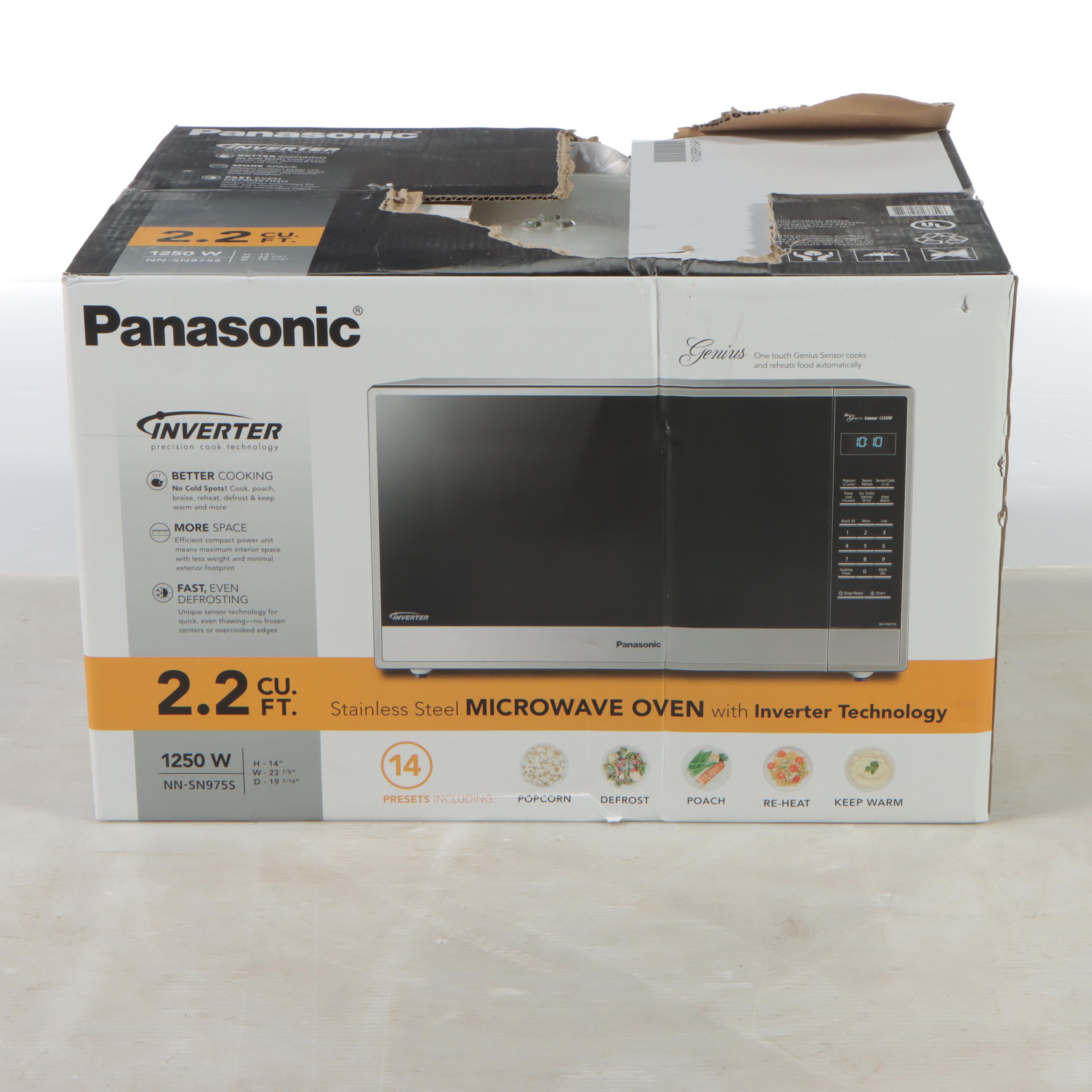 Panasonic 2.2 Cu. Ft. Stainless Steel Microwave Oven With Inverter Technology