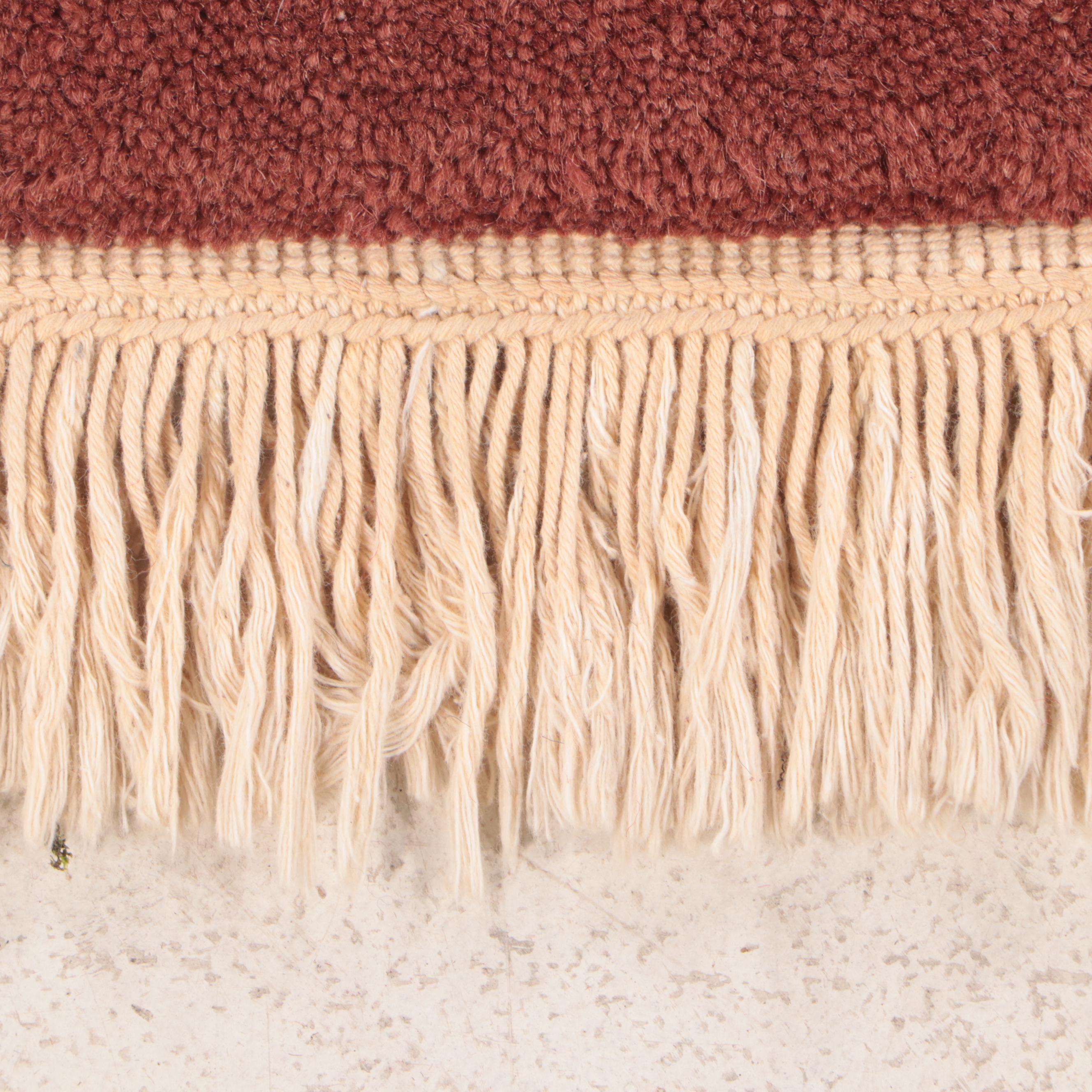 7'10 x 9'11 Hand-Knotted Indian Agra Area Rug