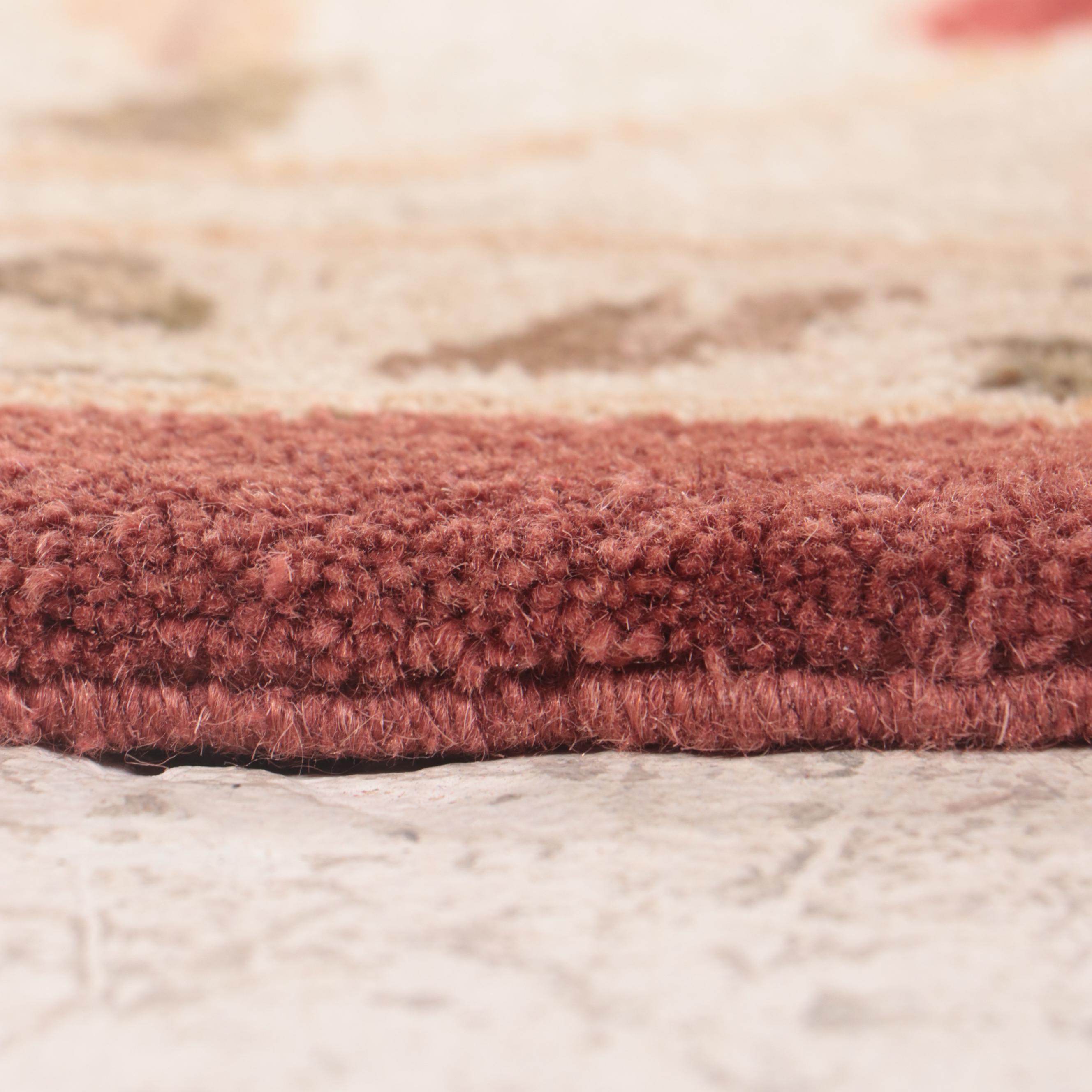 7'10 x 9'11 Hand-Knotted Indian Agra Area Rug