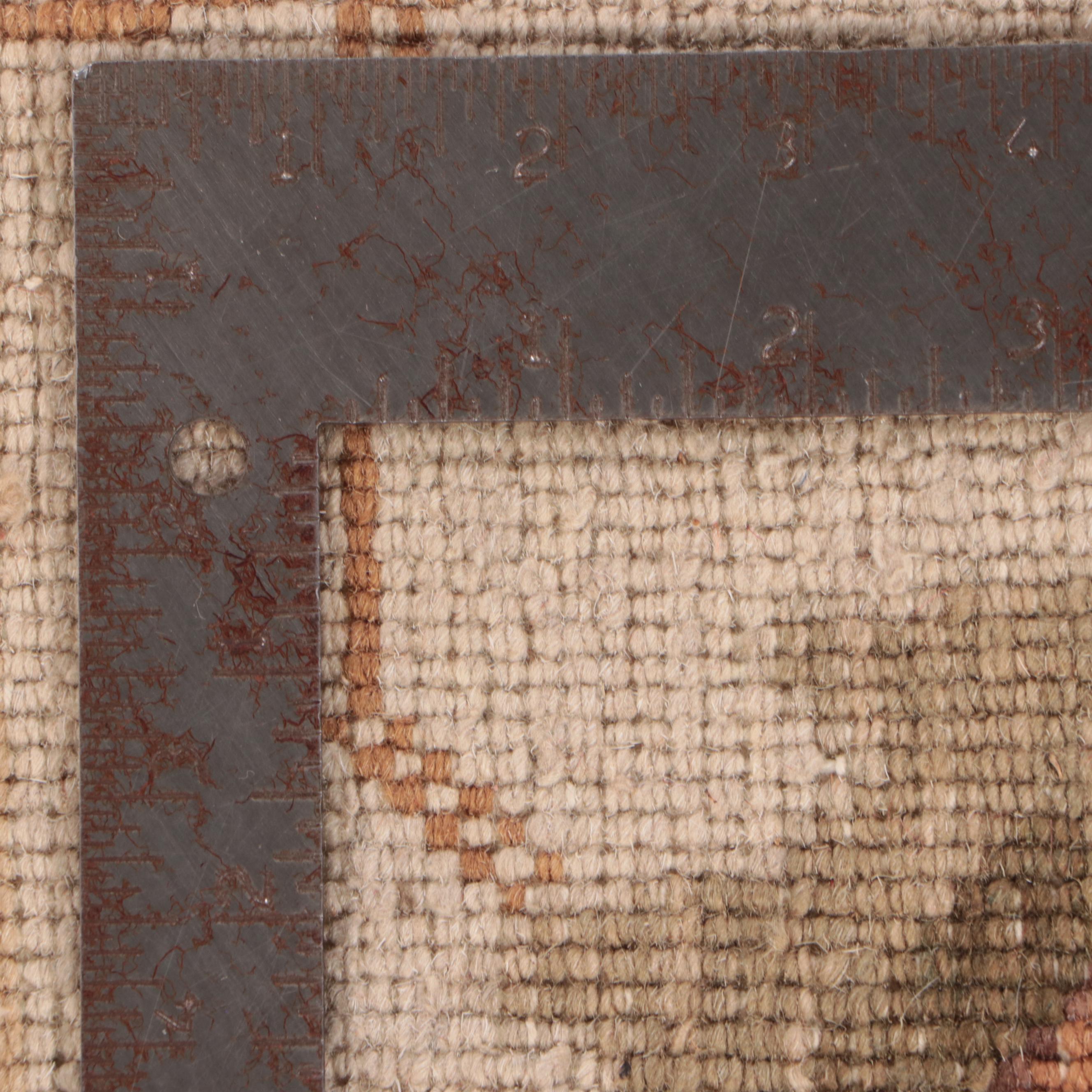 7'10 x 9'11 Hand-Knotted Indian Agra Area Rug