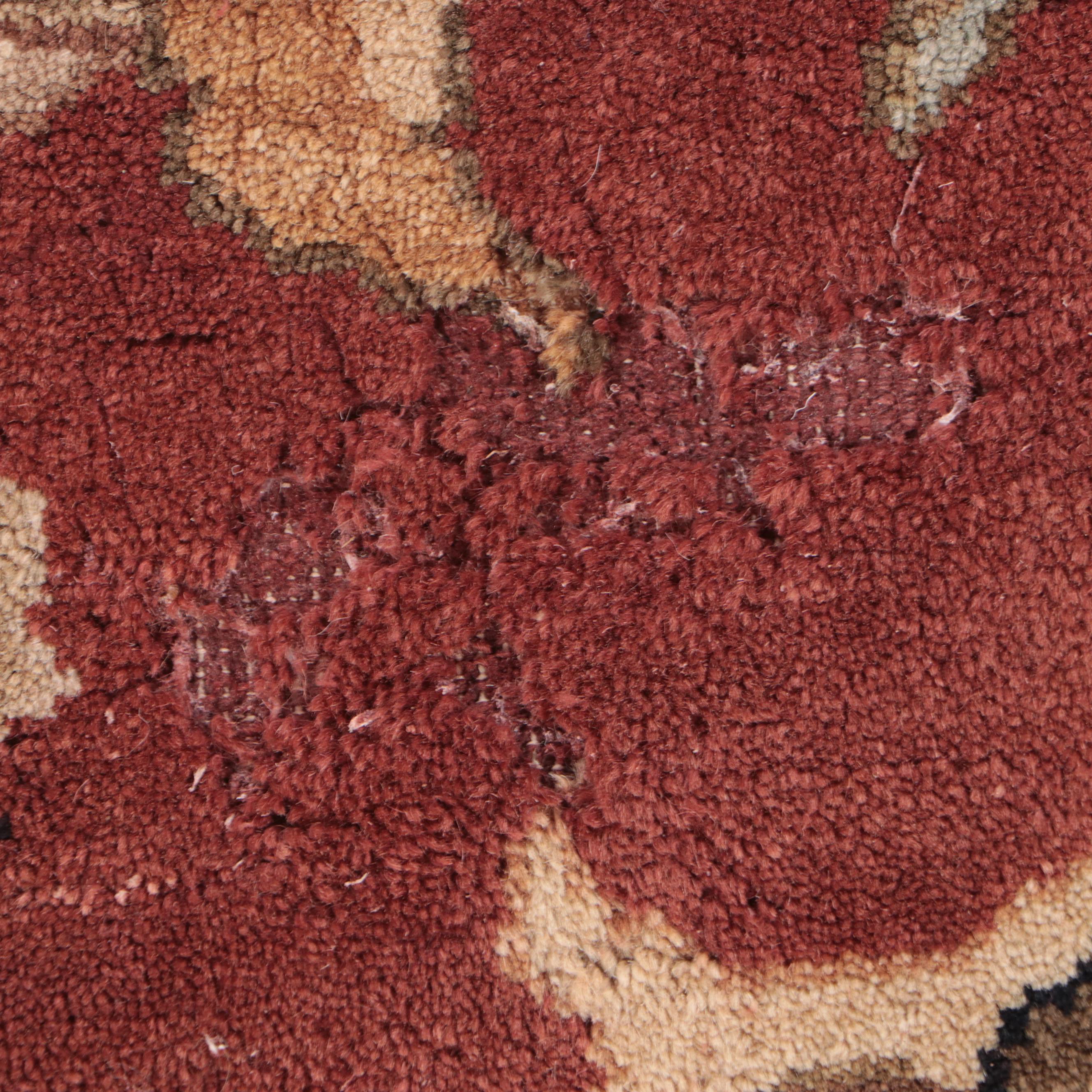 7'10 x 9'11 Hand-Knotted Indian Agra Area Rug