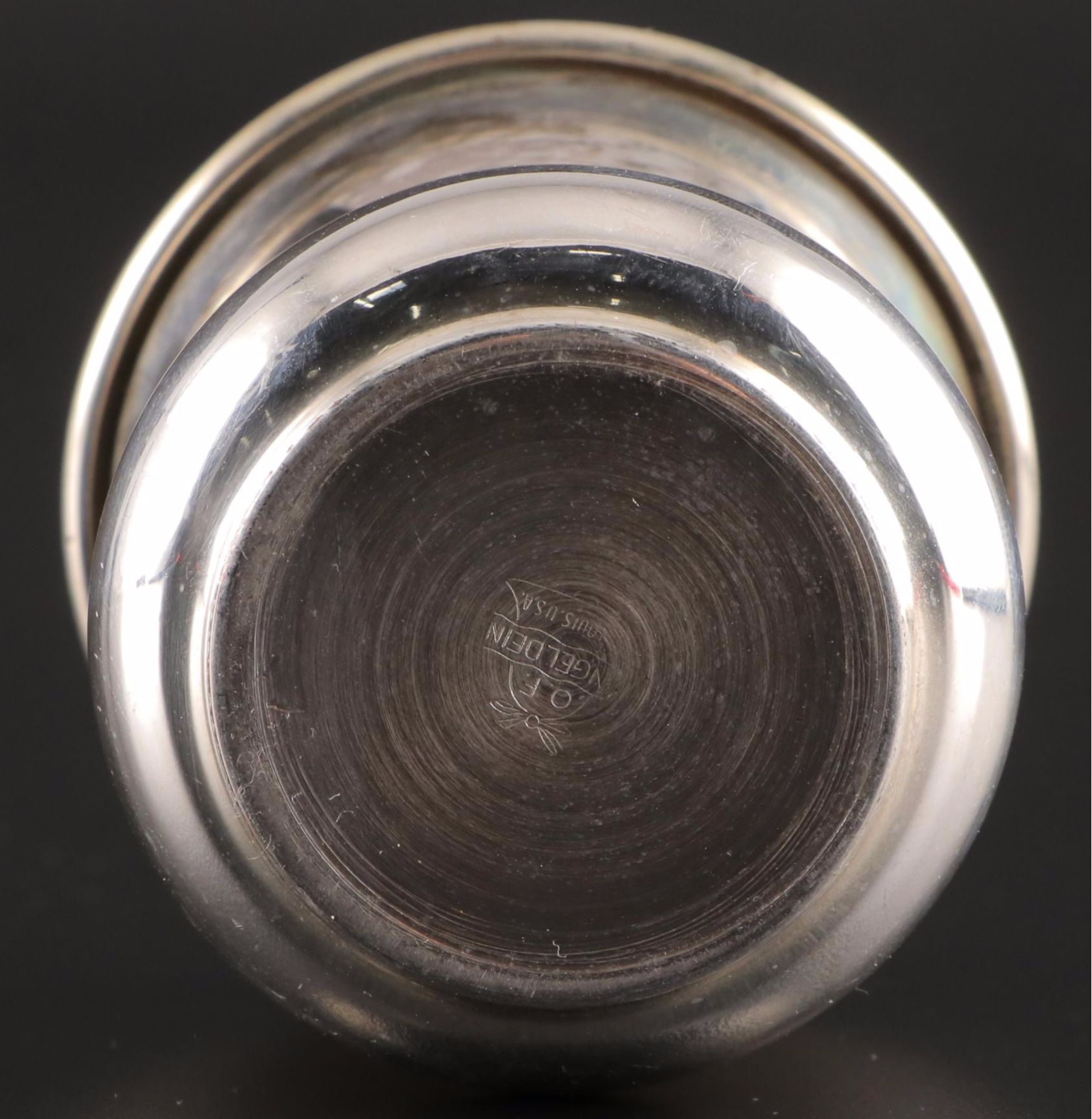 Hammered Silver Plate Footed Bowl with Other Table Accessories and Bell