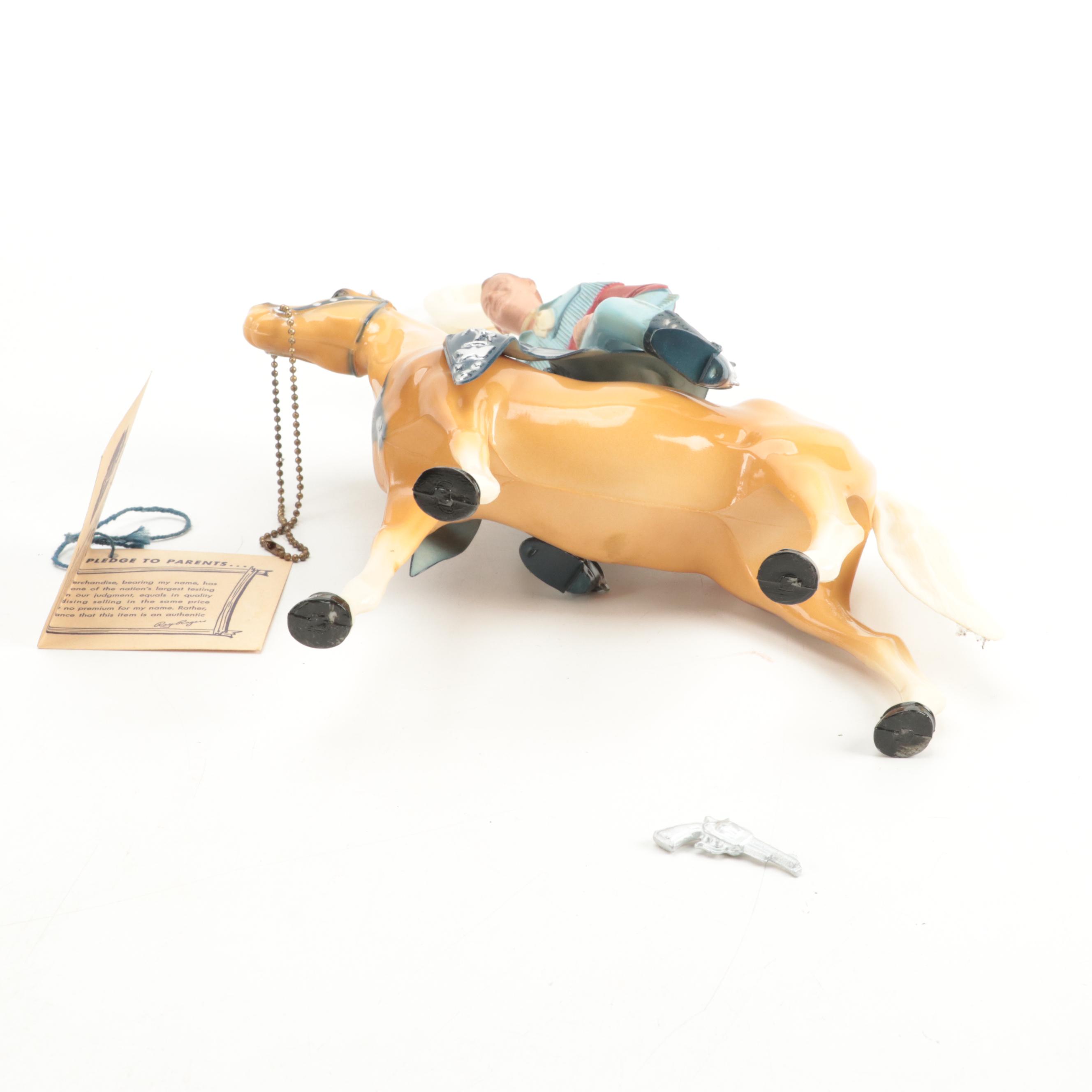 Hartland Roy Rogers and Trigger with Other Plastic Western Toys