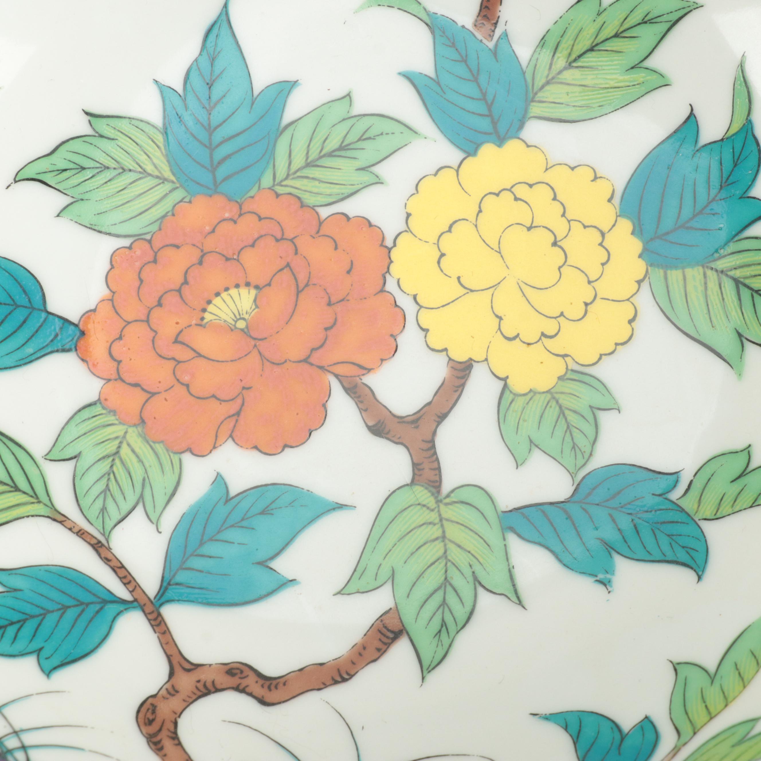 Chinese Porcelain Wanli Style Porcelain Plate and Other Japanese Bowl