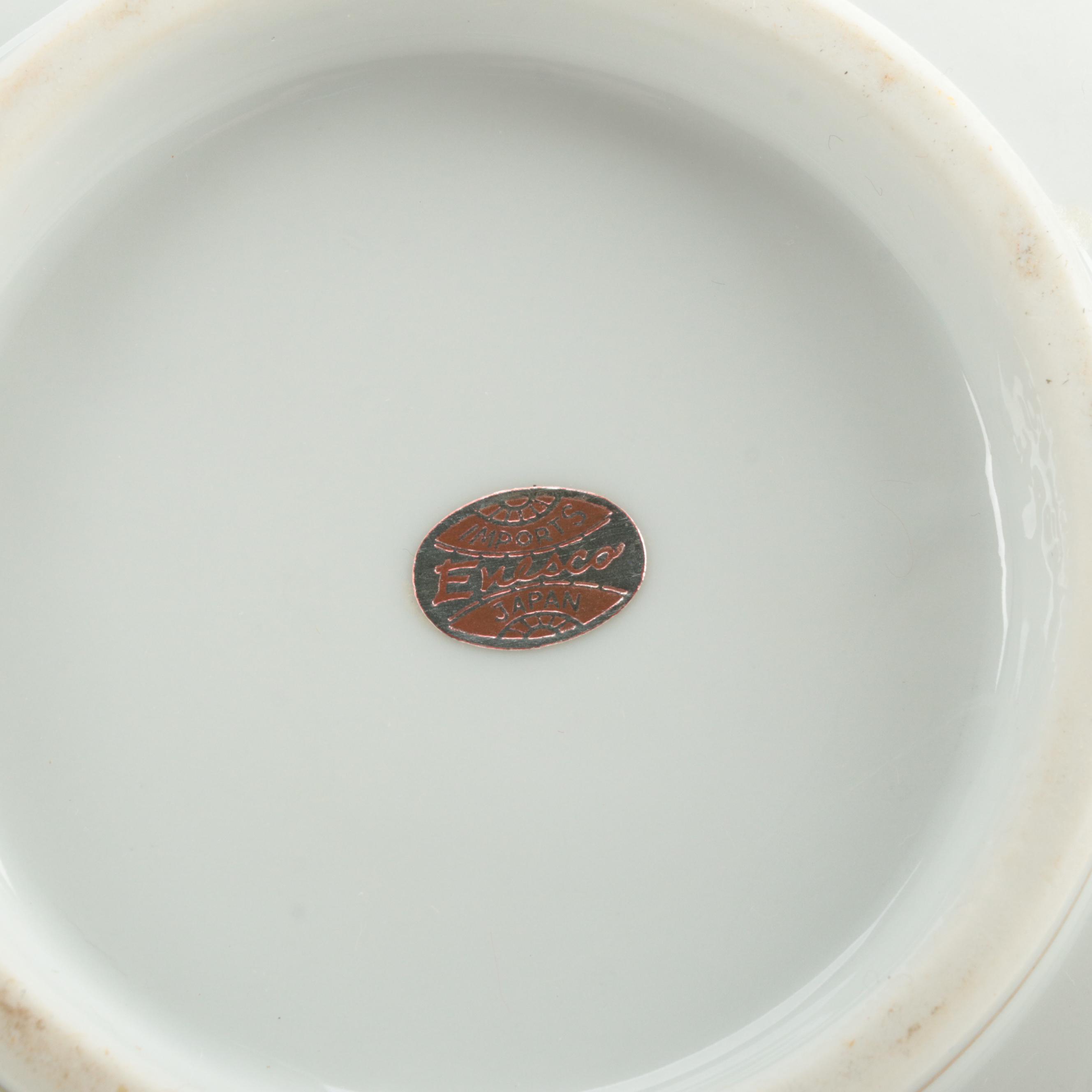 Chinese Porcelain Wanli Style Porcelain Plate and Other Japanese Bowl