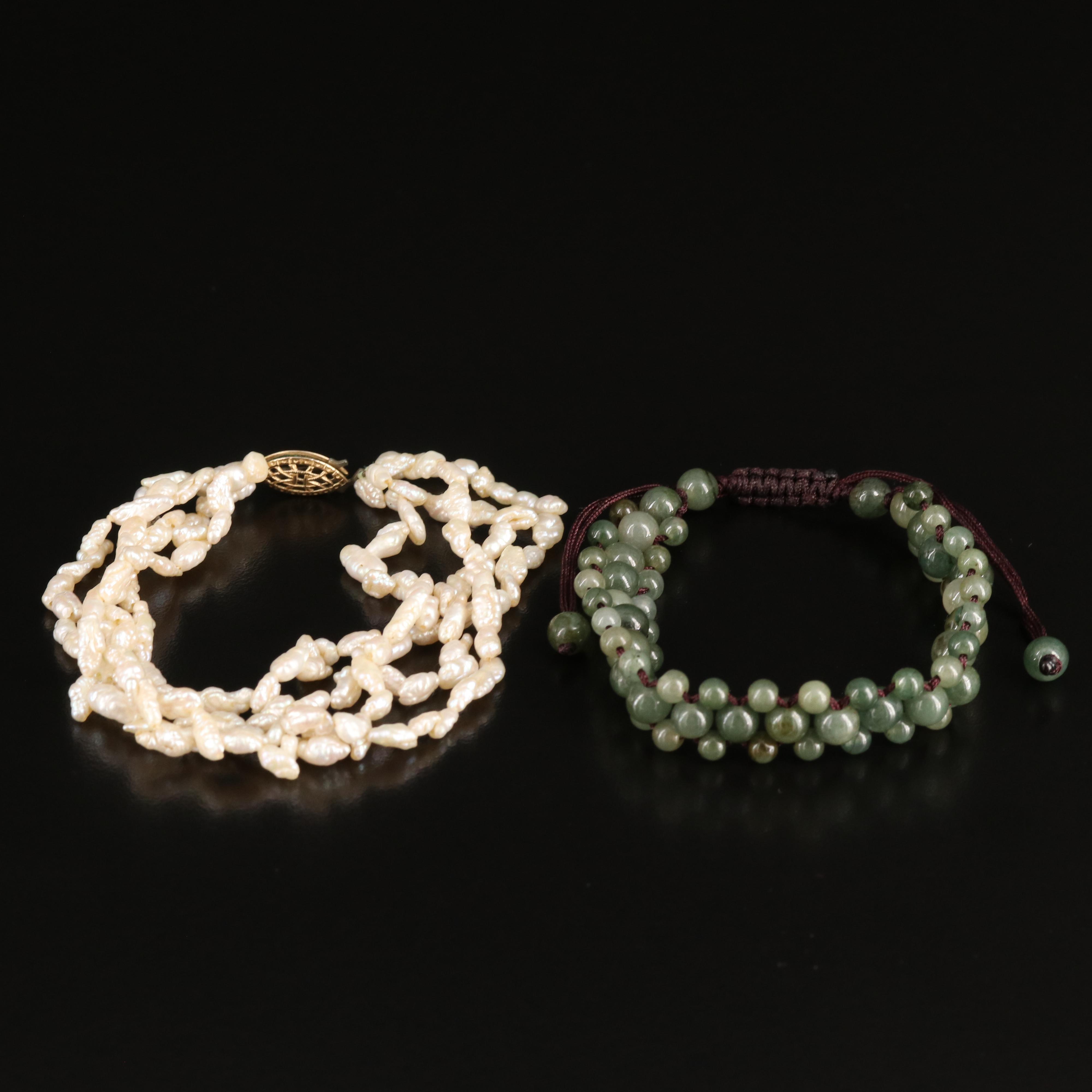 Bracelets, Cameo Converter Brooch and Sterling Earrings