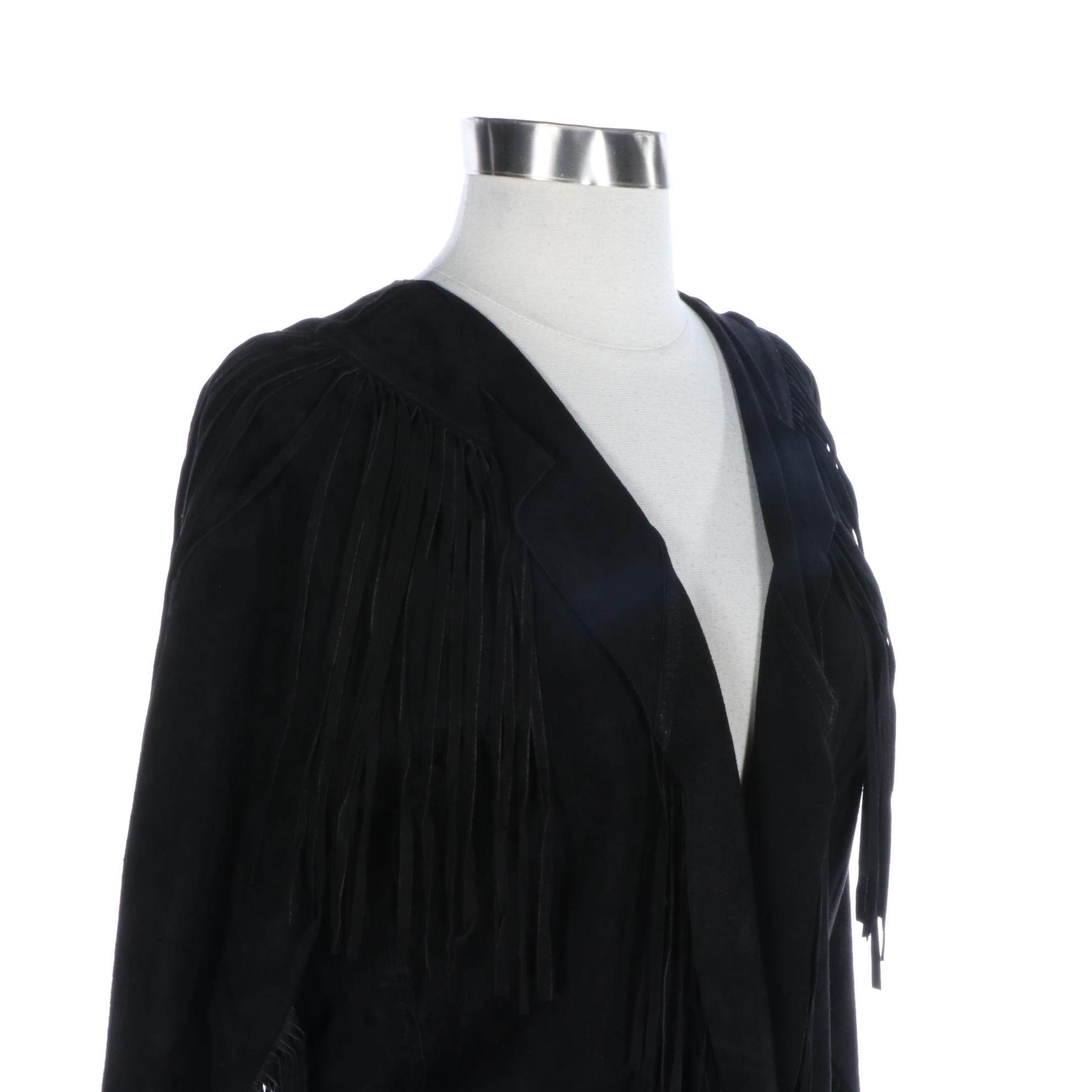 Zara Woman and Lamarque Collection Fringe Jacket and Skirt Set, New with Tags