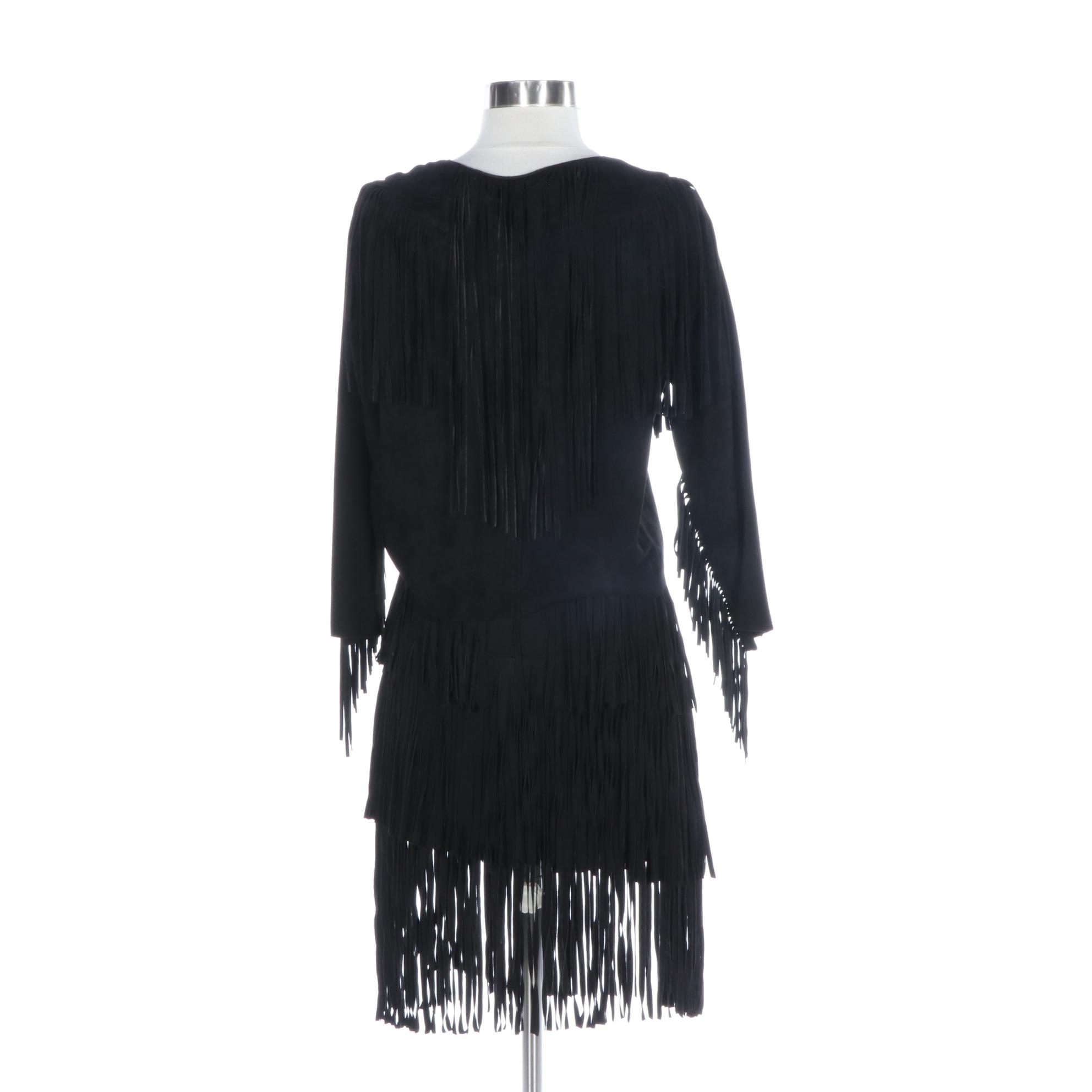 Zara Woman and Lamarque Collection Fringe Jacket and Skirt Set, New with Tags