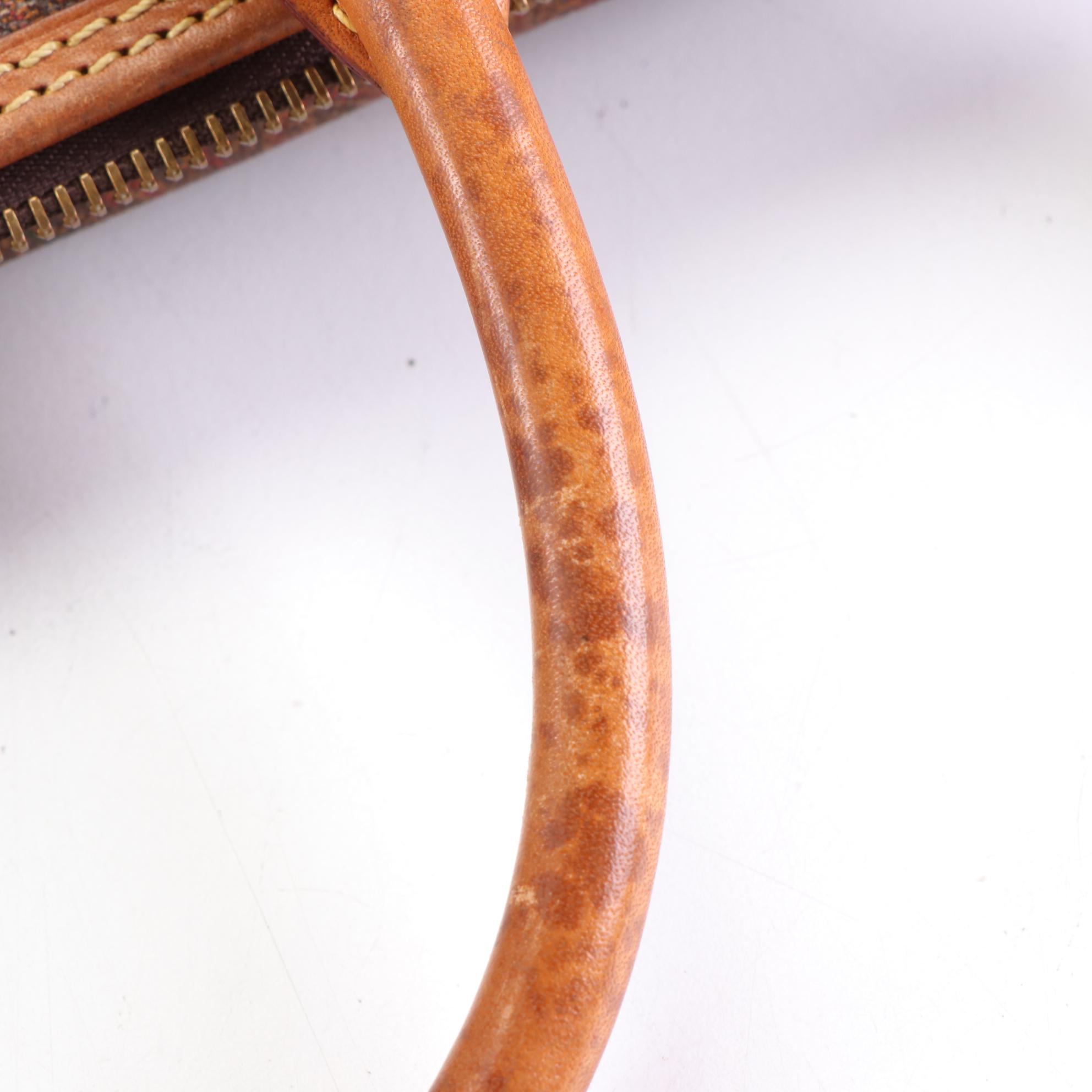 ETRO Boston Handbag in Paisley Coated Canvas and Leather