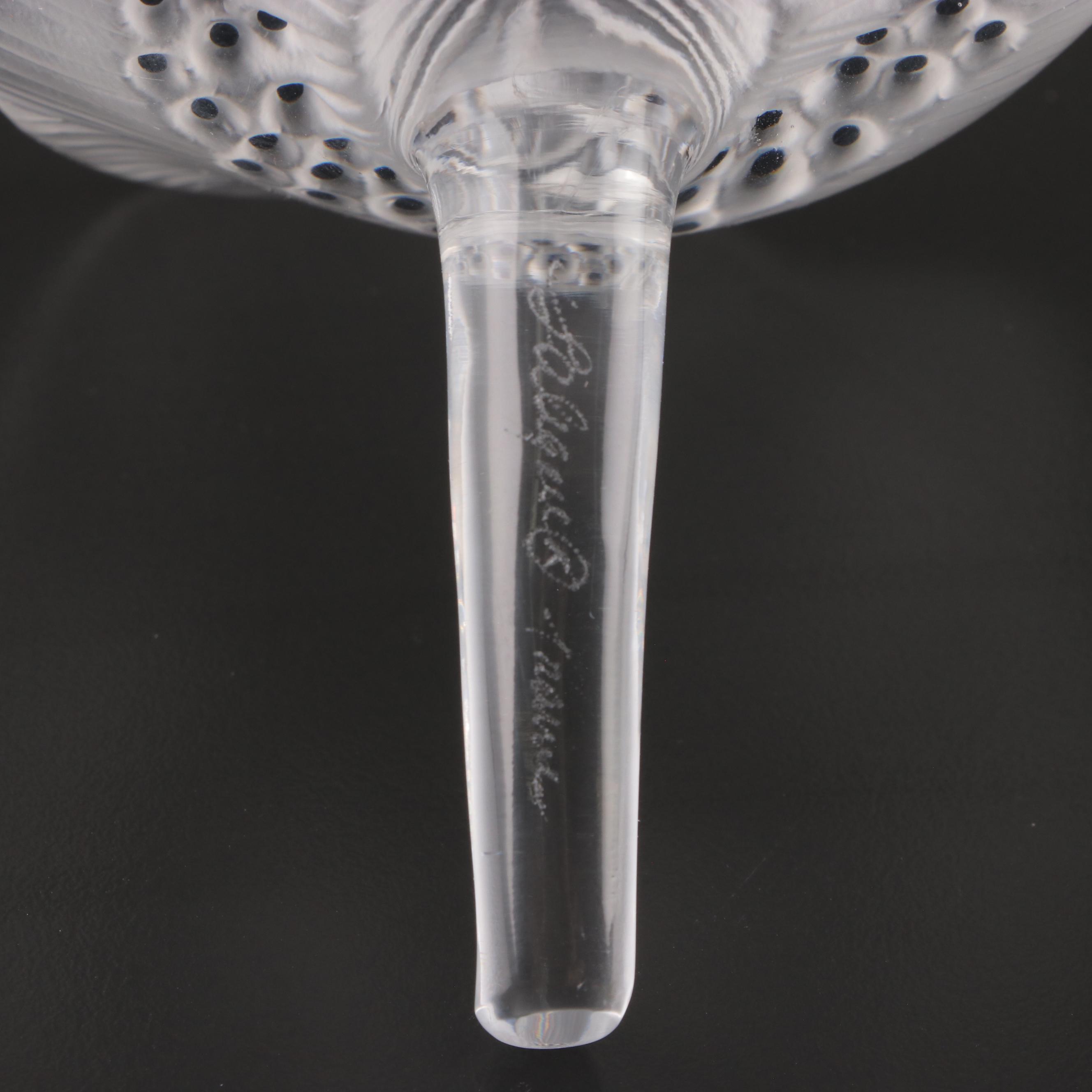 Lalique "Anemone" Frosted Crystal Flower Figurine