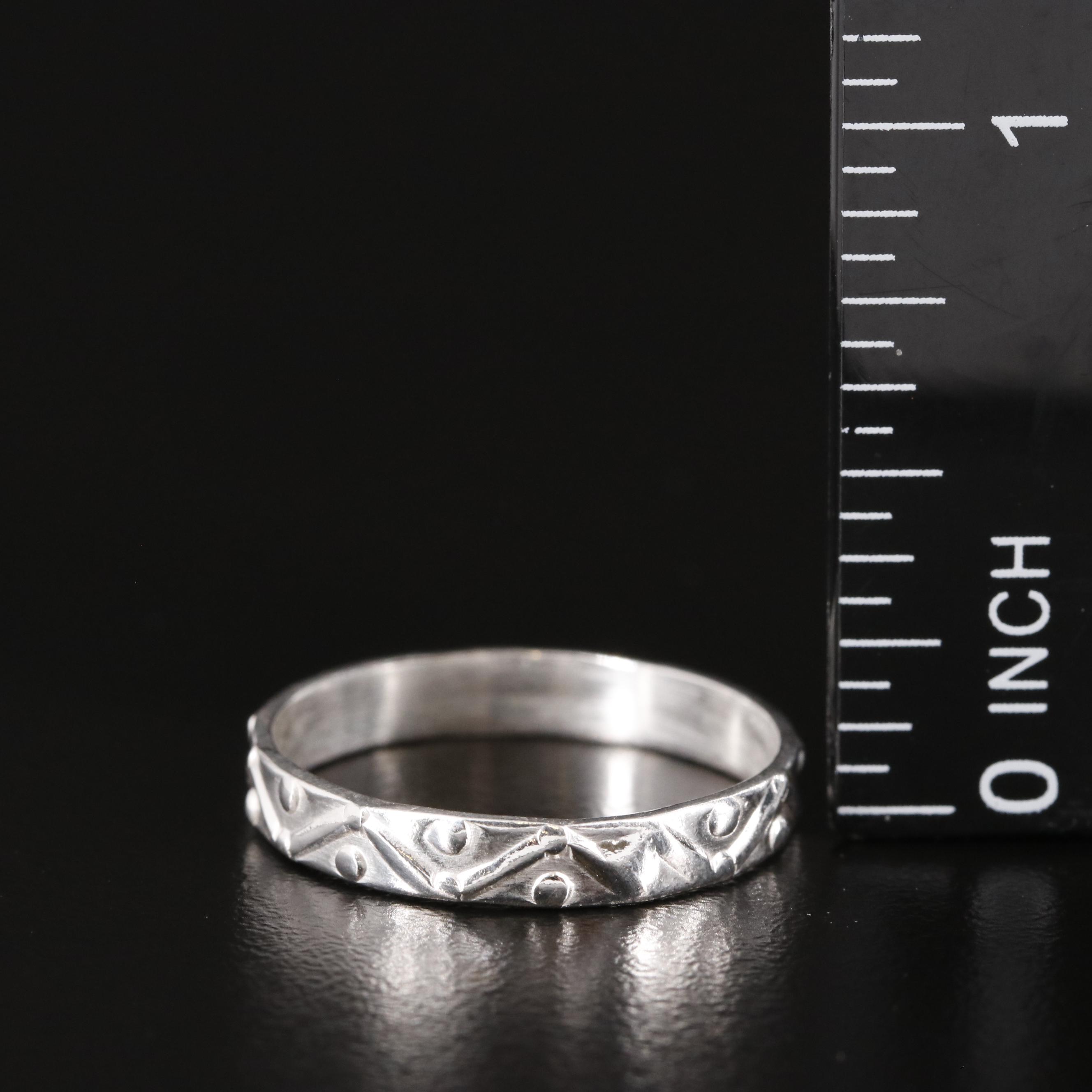 Sterling Textured Band