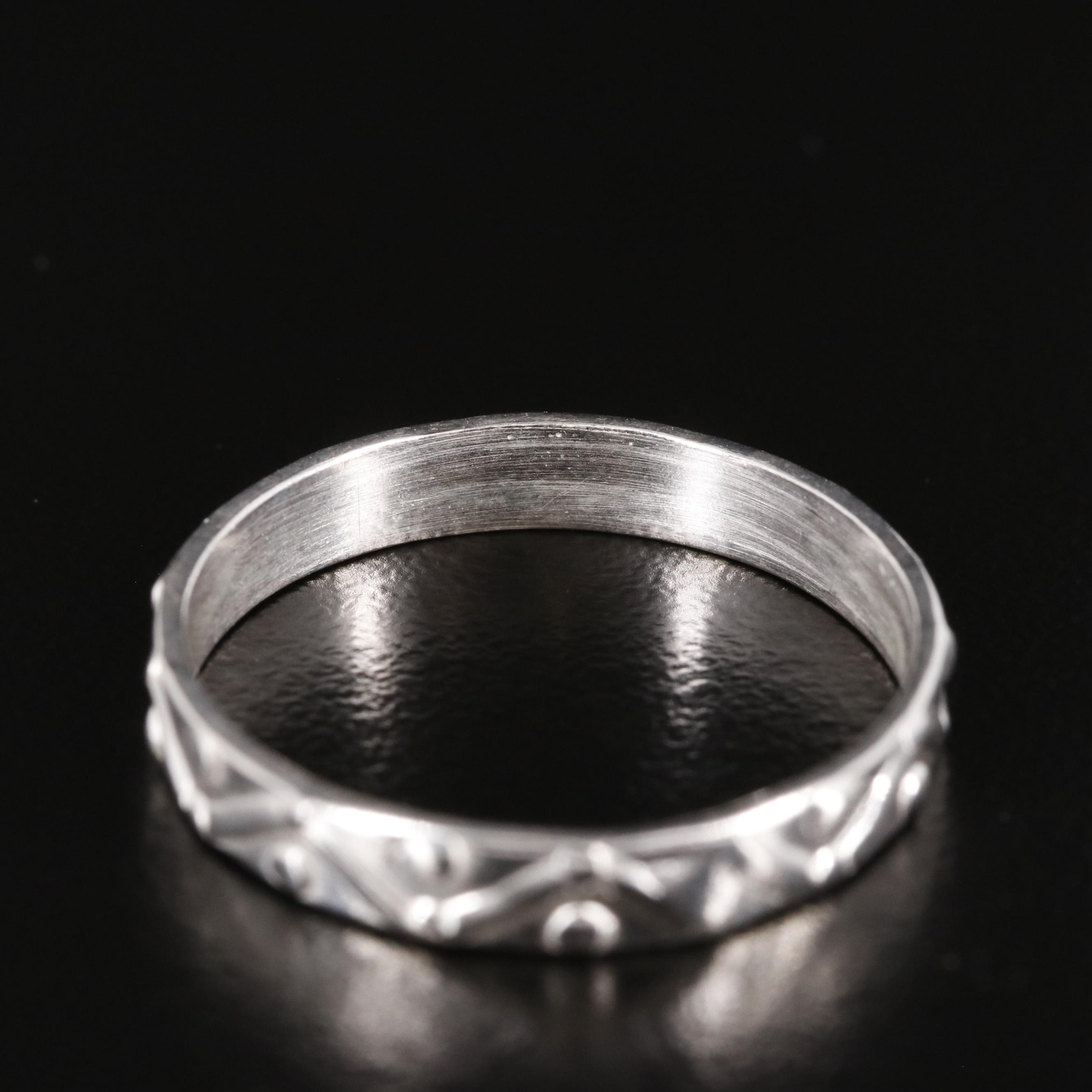 Sterling Textured Band