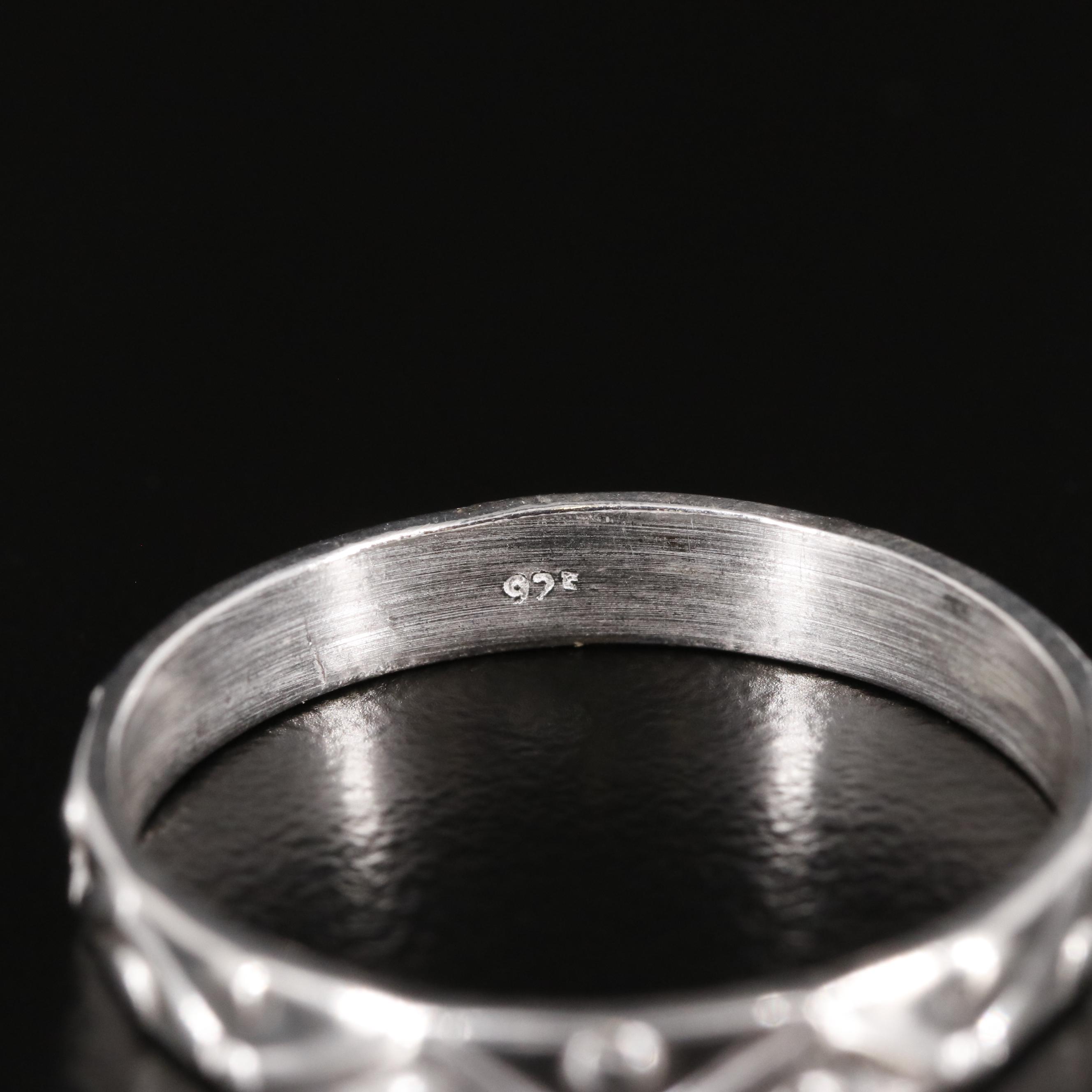 Sterling Textured Band
