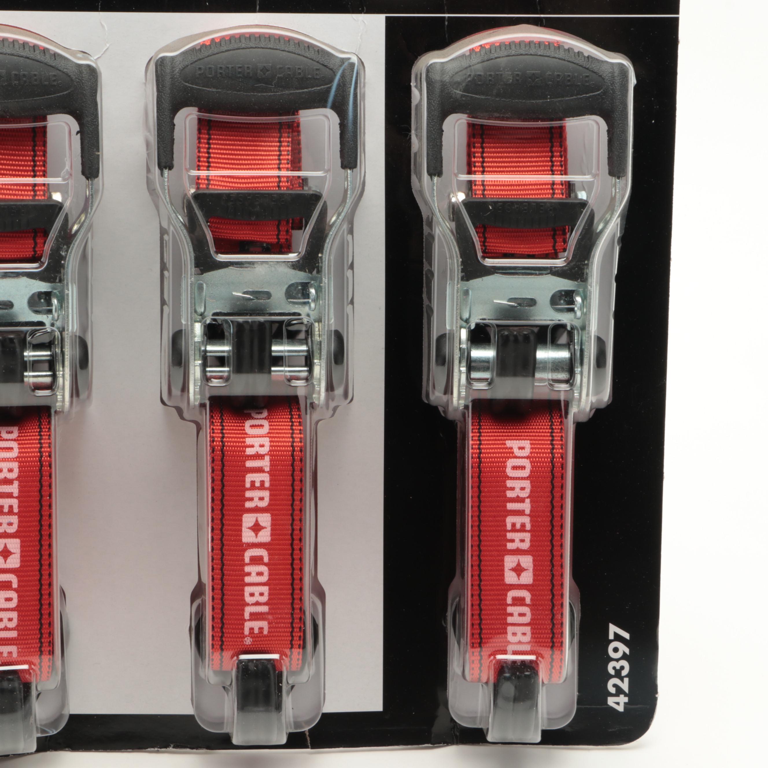 Porter-Cable 16' Ratchet Tie Downs