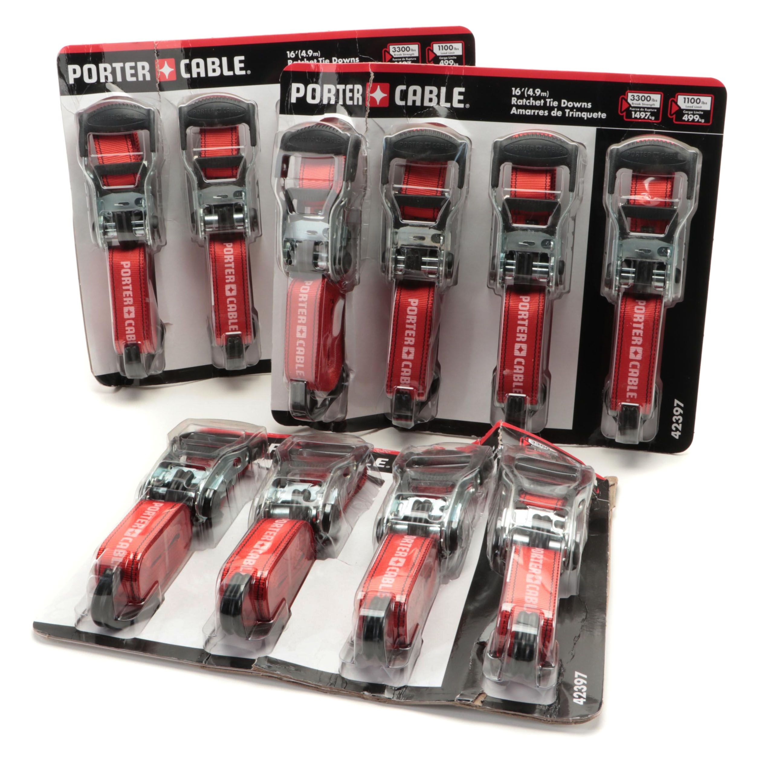 Porter-Cable 16' Ratchet Tie Downs