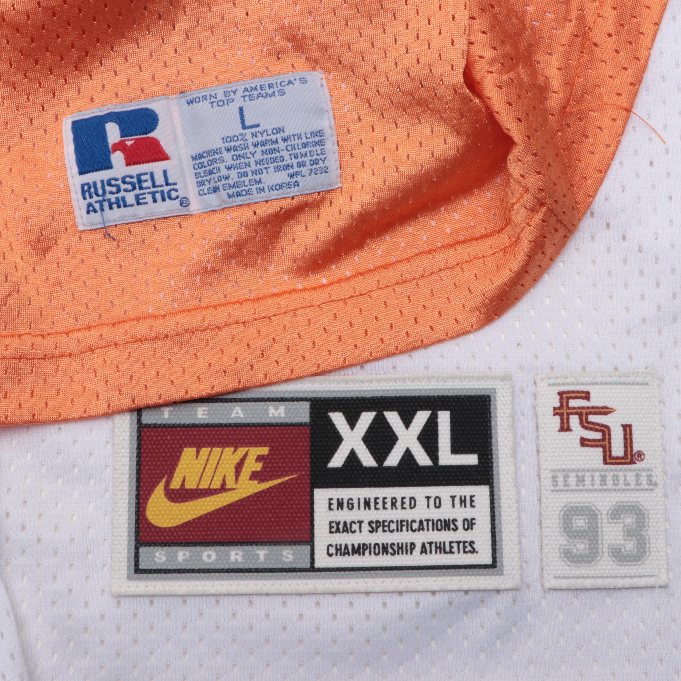 NCAA Florida State, University of Texas and Tennessee Football Jerseys