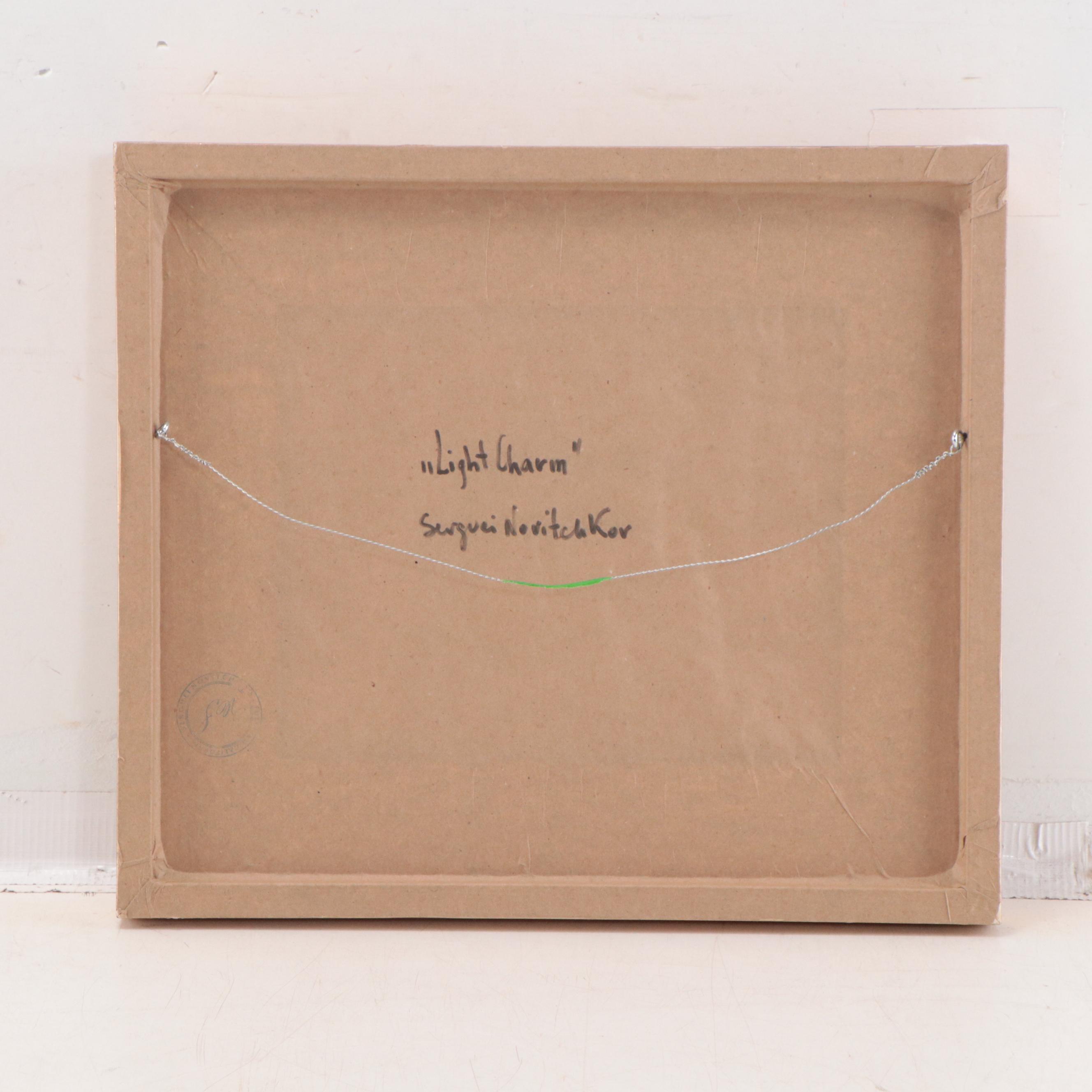 Serguei Novitchkov Abstract Landscape Oil Painting "Light Charm"