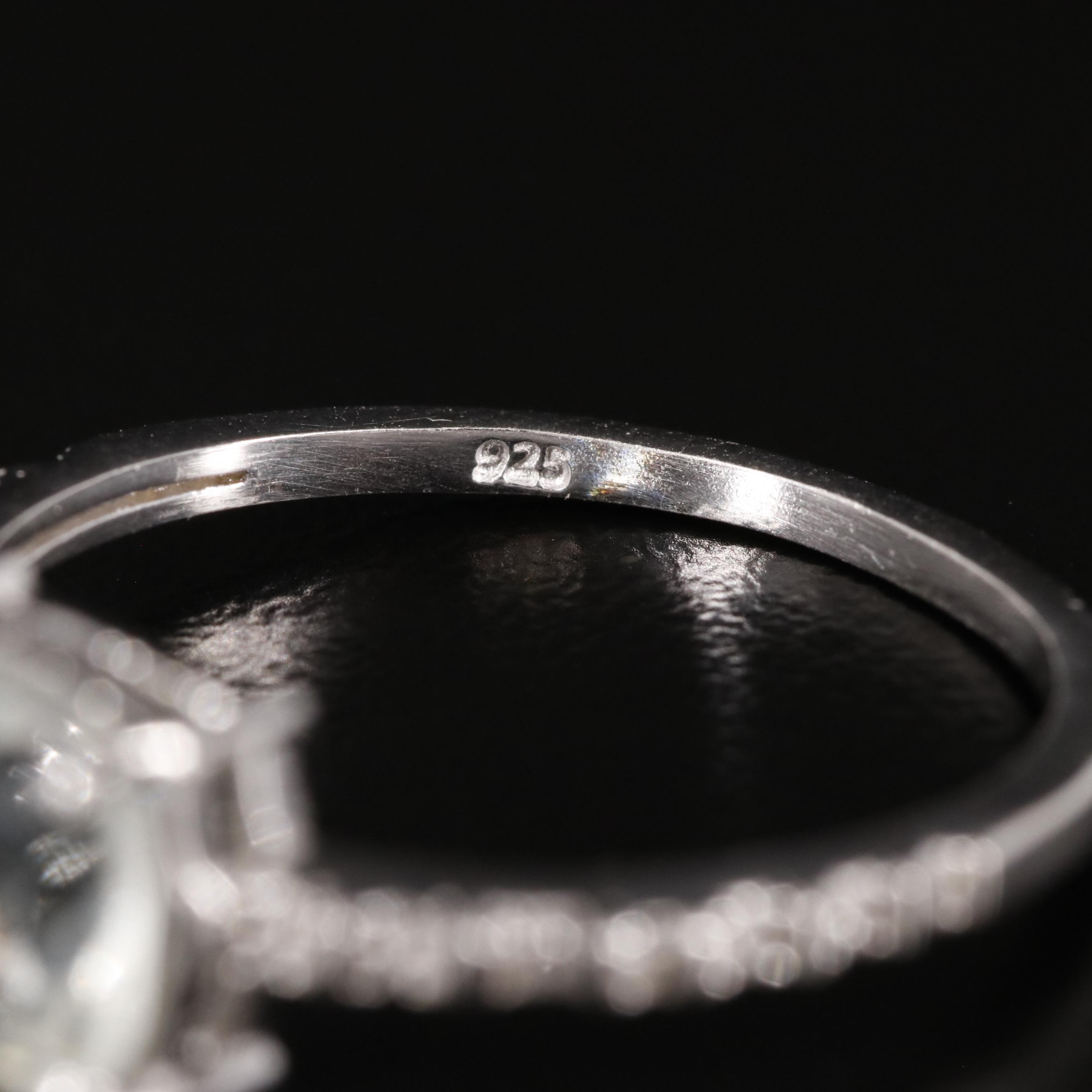 Sterling Diamond and Peridot Ring