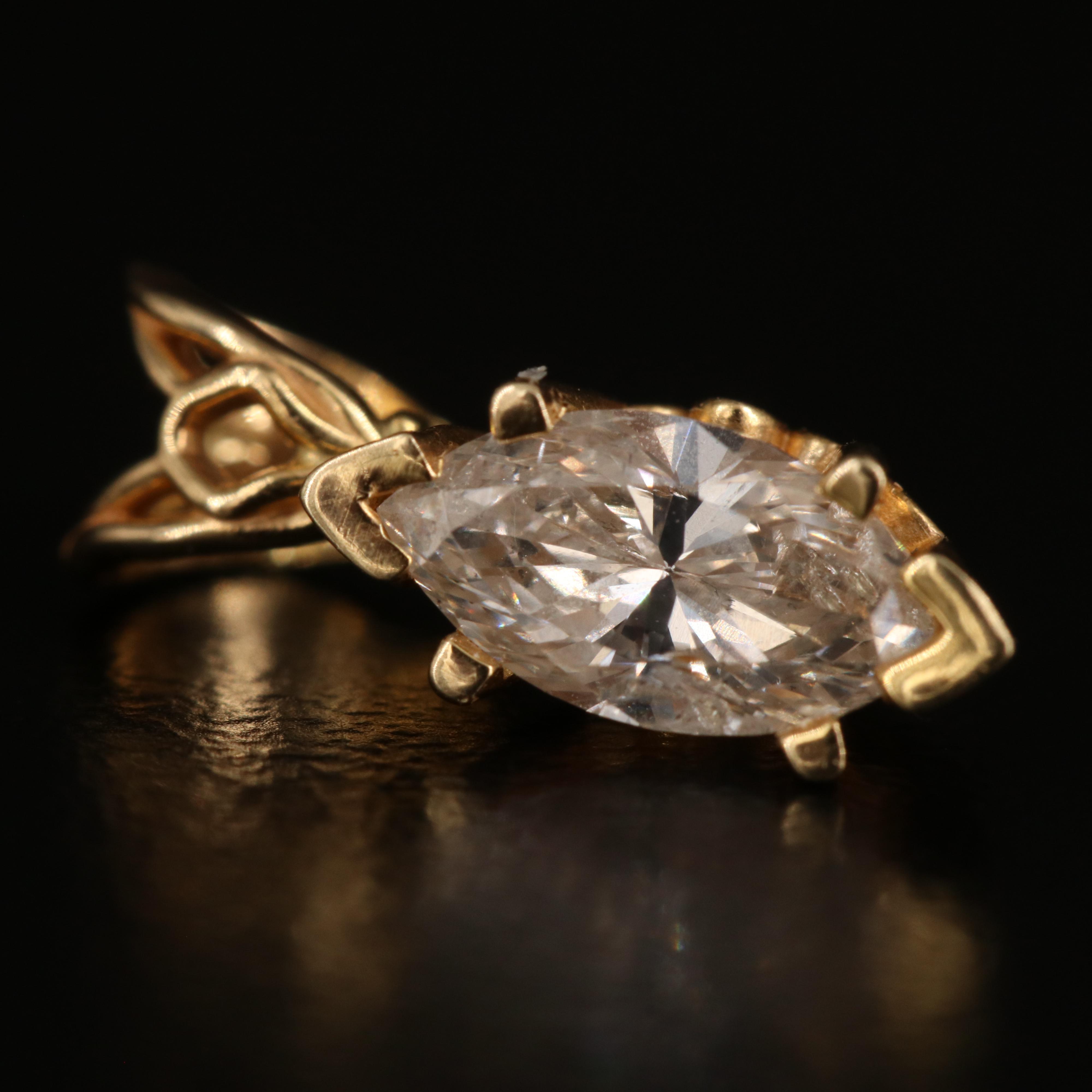 14K 0.55 CT Diamond Pendant