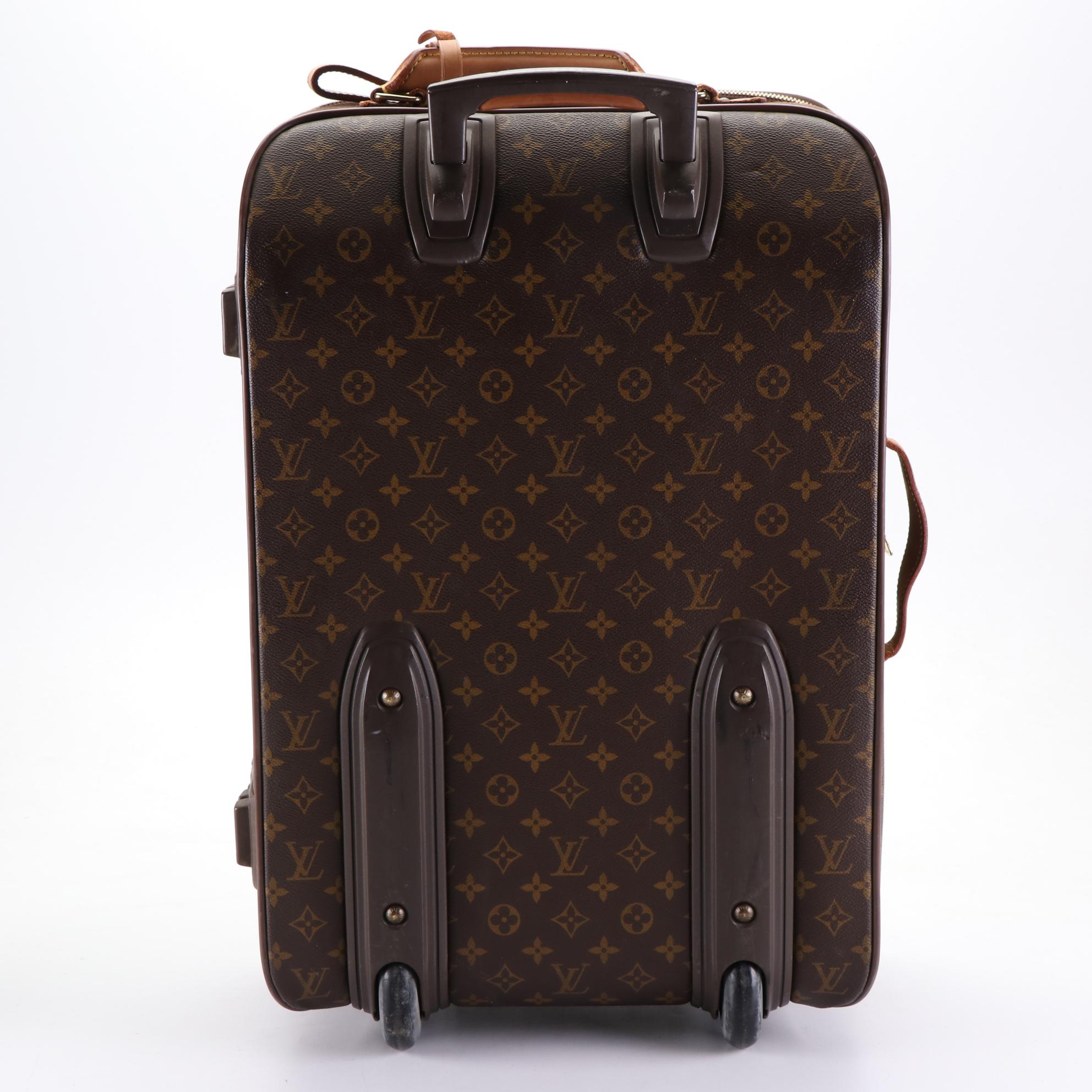 Louis Vuitton Pégase 55 Trolley Case in Monogram Canvas and Vachetta Leather