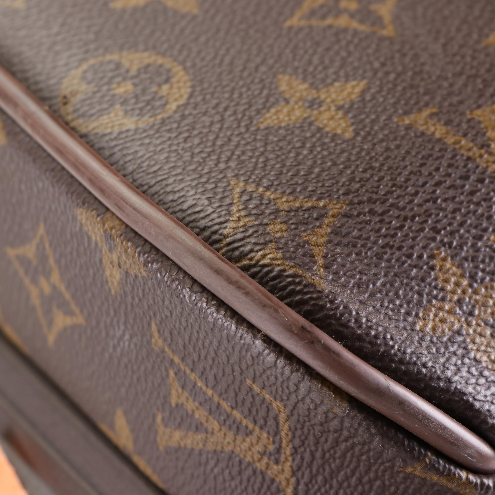 Louis Vuitton Pégase 55 Trolley Case in Monogram Canvas and Vachetta Leather