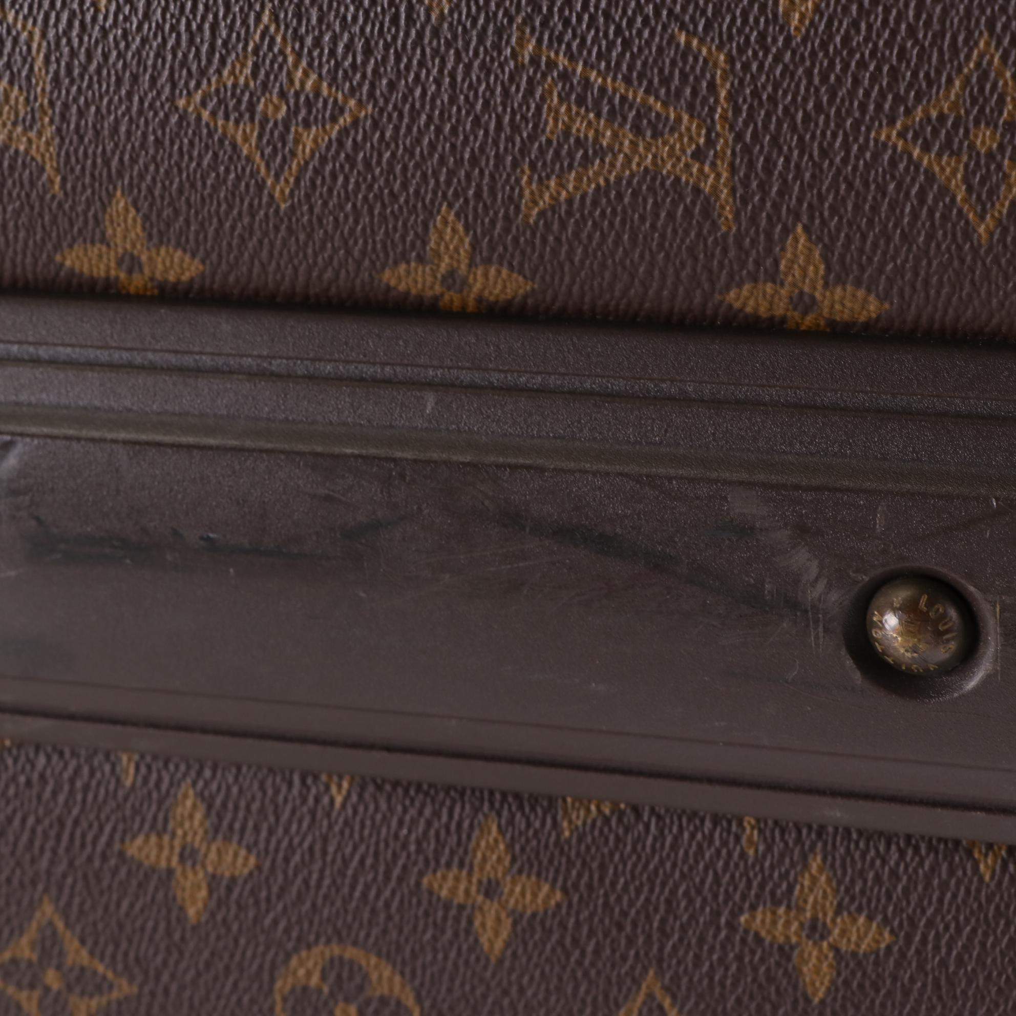 Louis Vuitton Pégase 55 Trolley Case in Monogram Canvas and Vachetta Leather