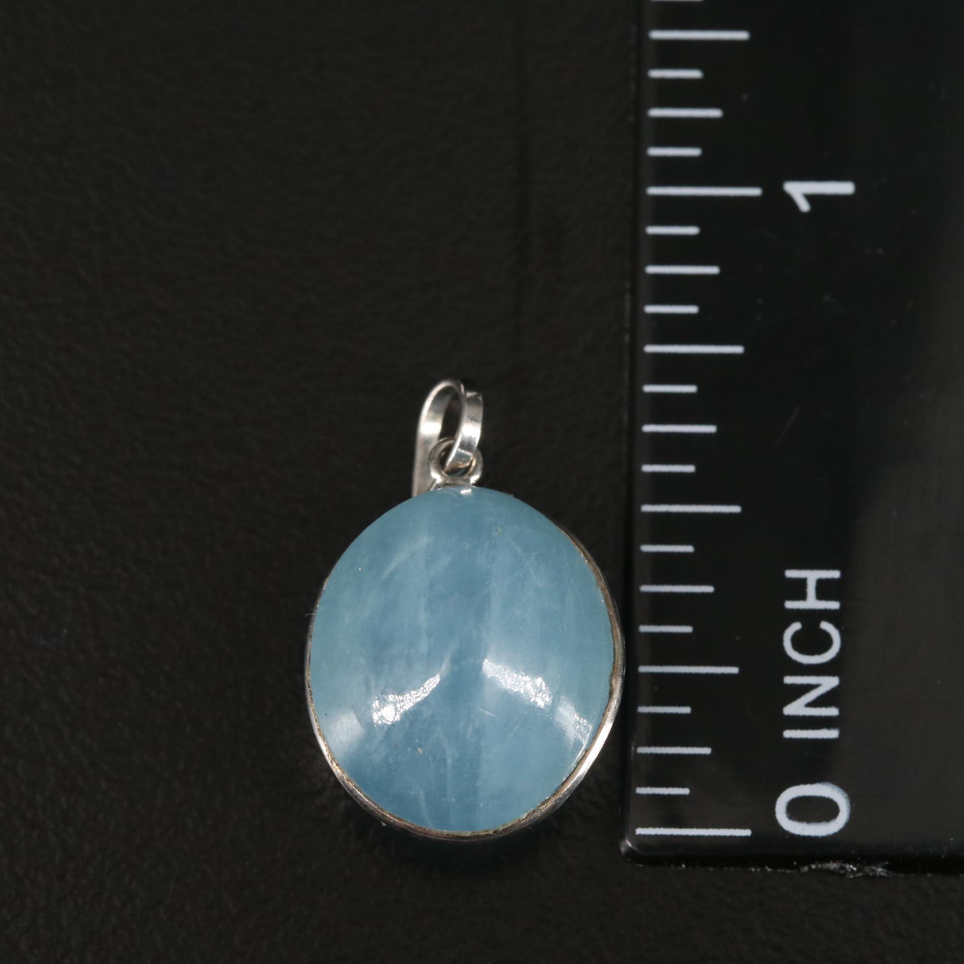 14K Aquamarine Pendant