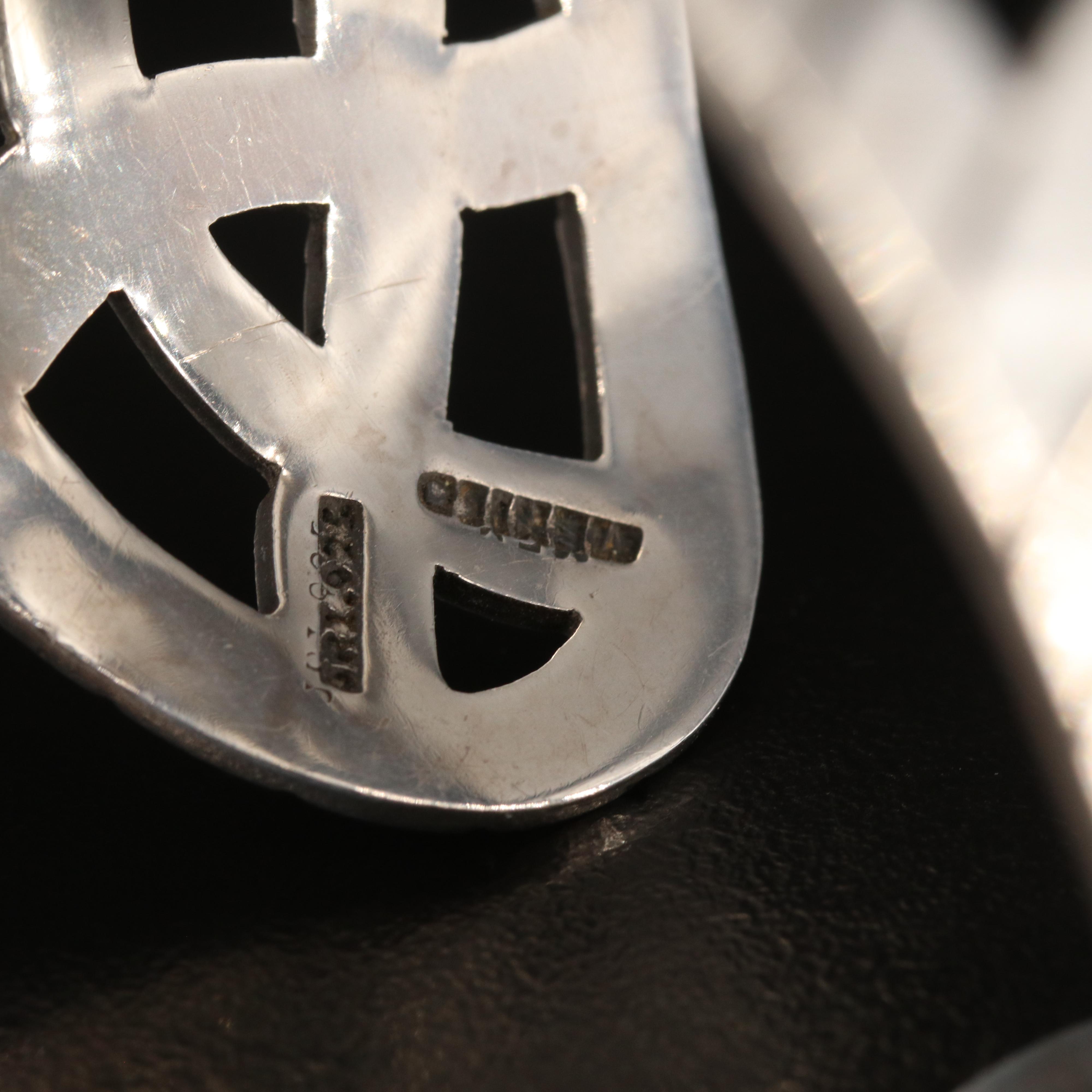 Mexico Sterling Openwork Braid Detail Cuff