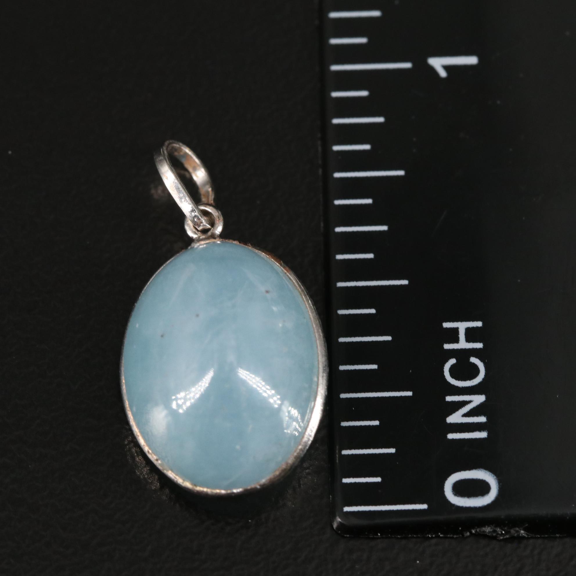 14K Aquamarine Pendant