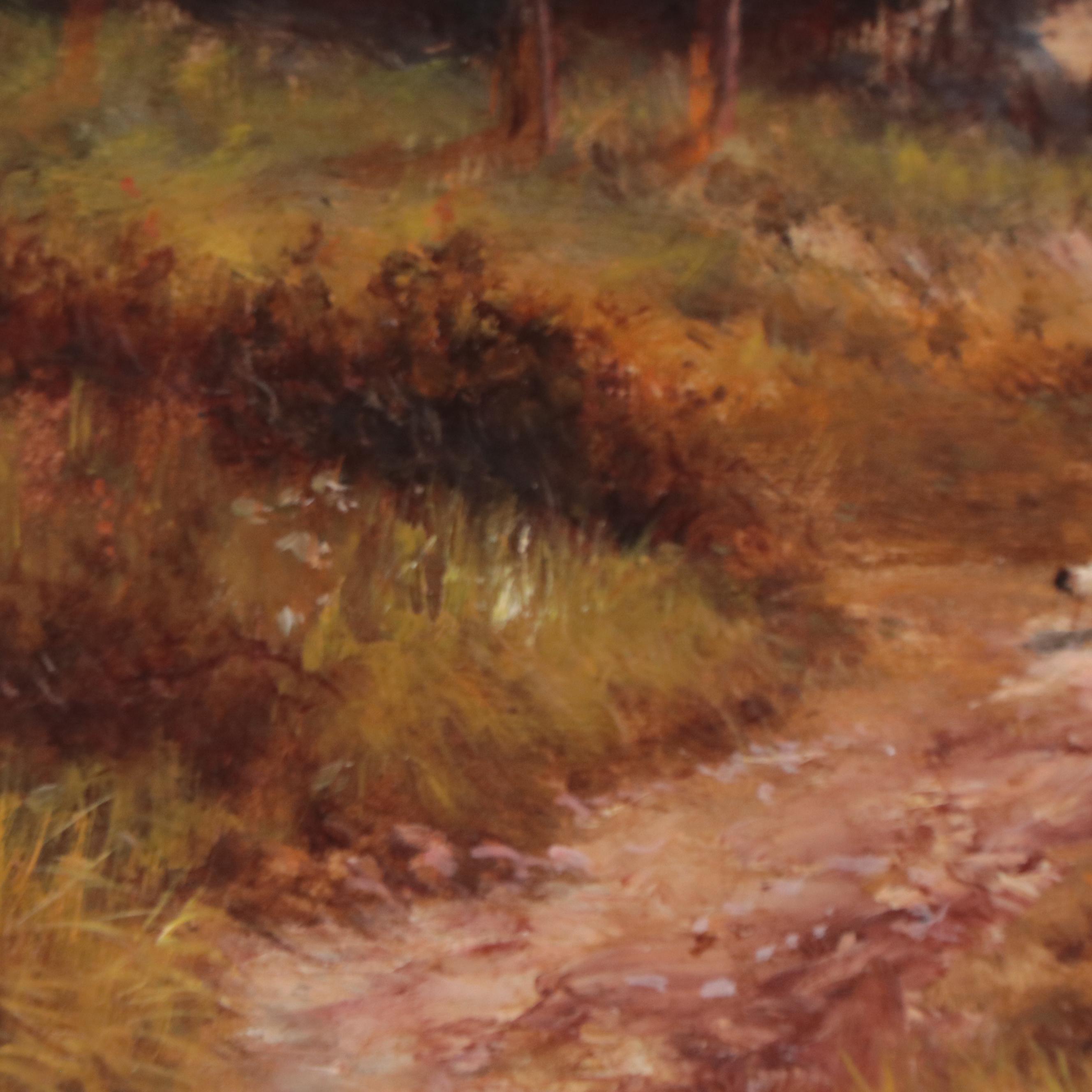 Sidney Yates Johnson Landscape Oil Painting of Mountain Scene, 1924