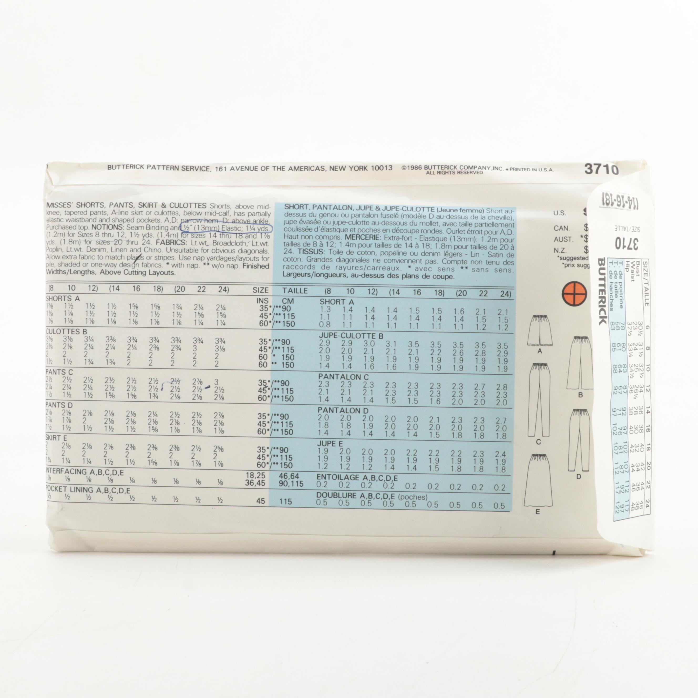 Butterick, McCall's and Other Clothing, Costume and Craft Patterns