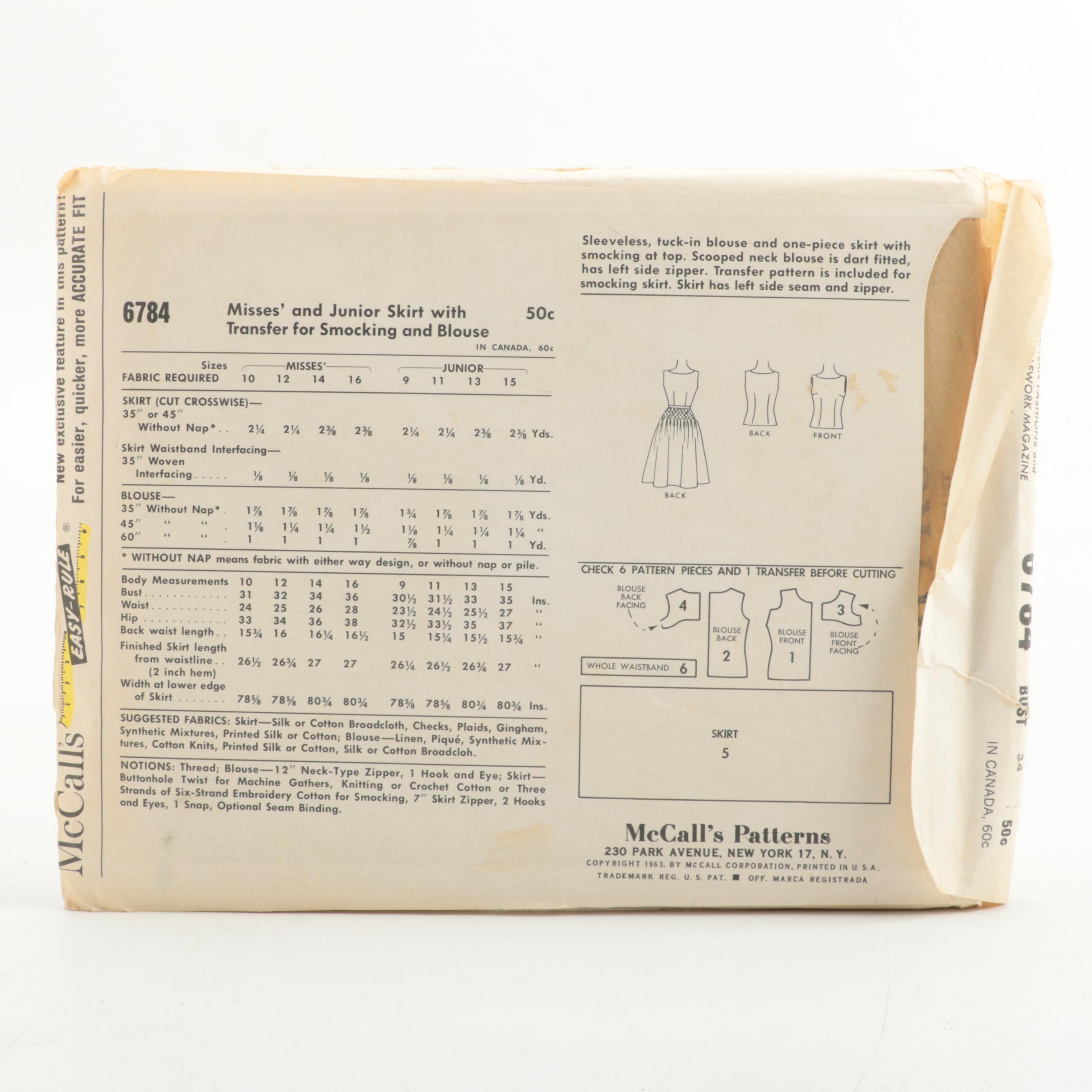 Butterick, McCall's and Other Clothing, Costume and Craft Patterns