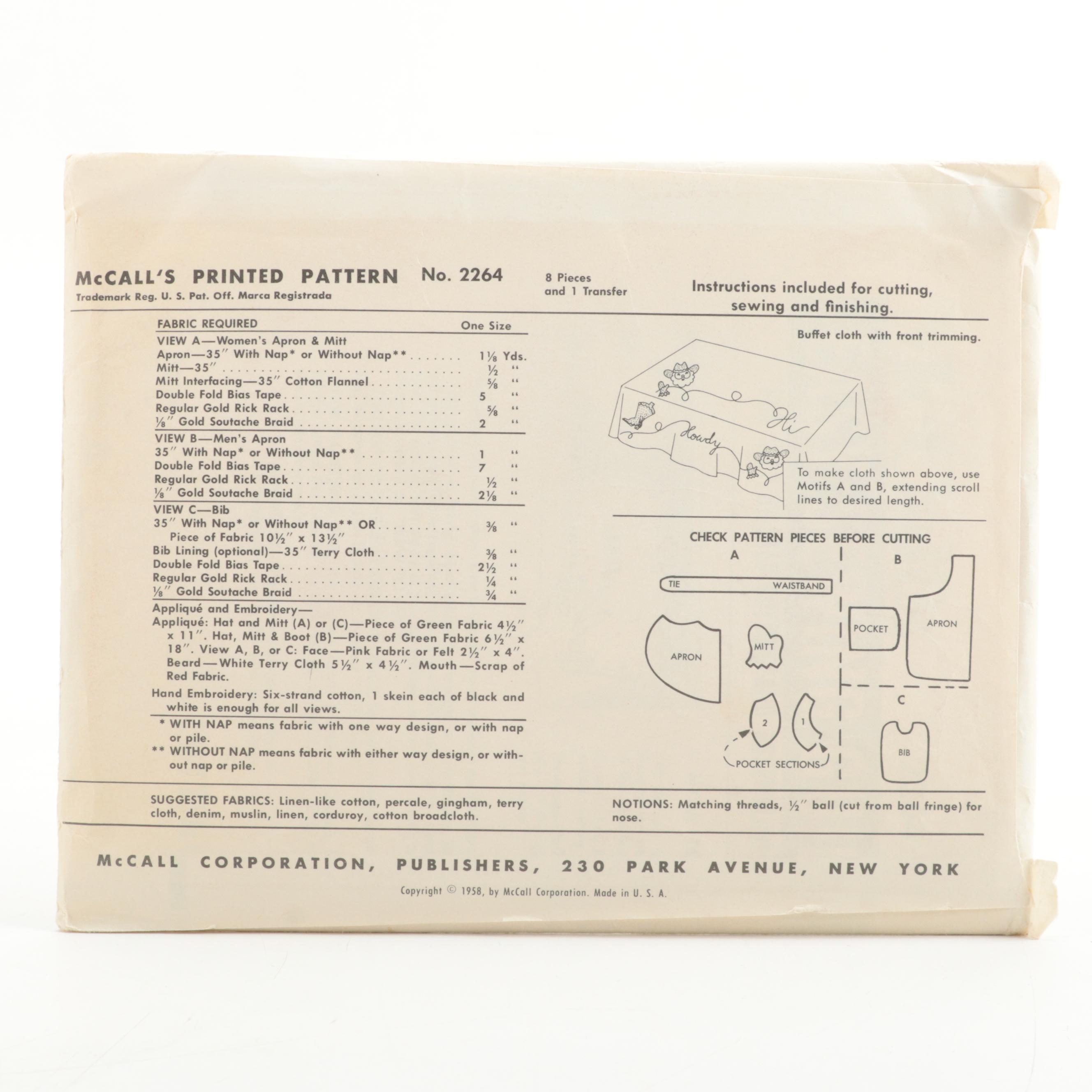 Butterick, McCall's and Other Clothing, Costume and Craft Patterns